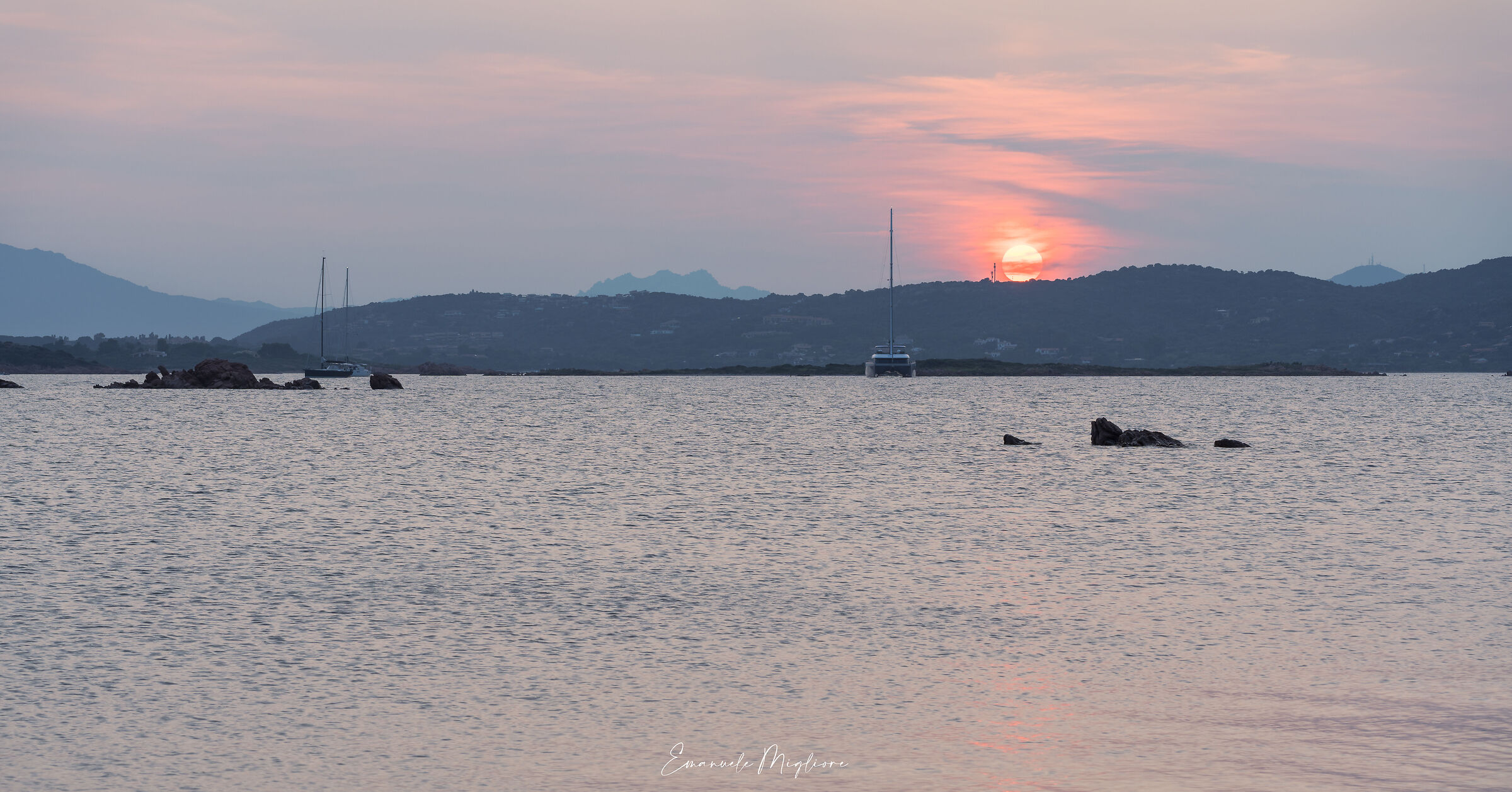 Tramonto a cala Finanaza - Porto S. Paolo - Sardegna