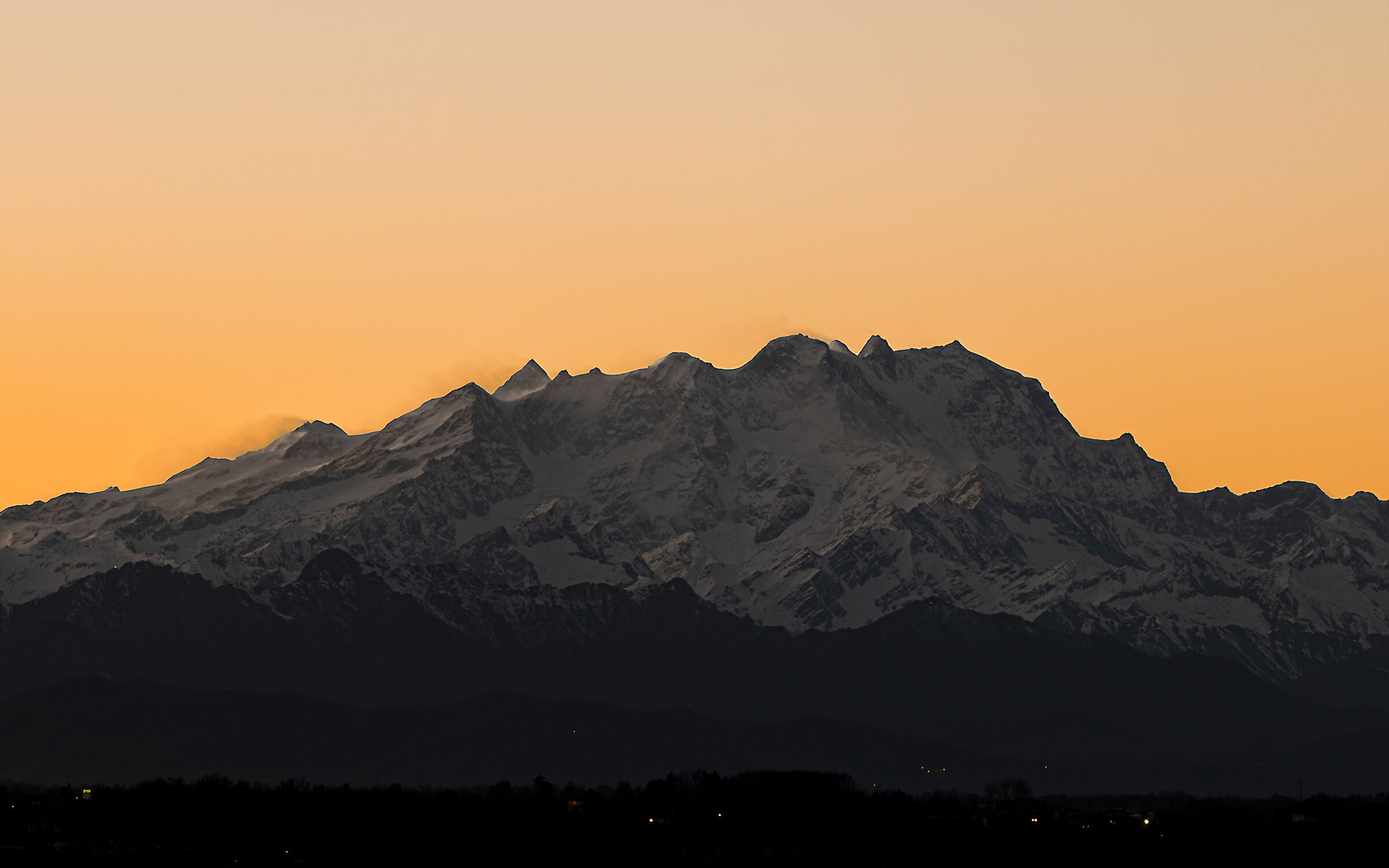 Monte Rosa al tramonto