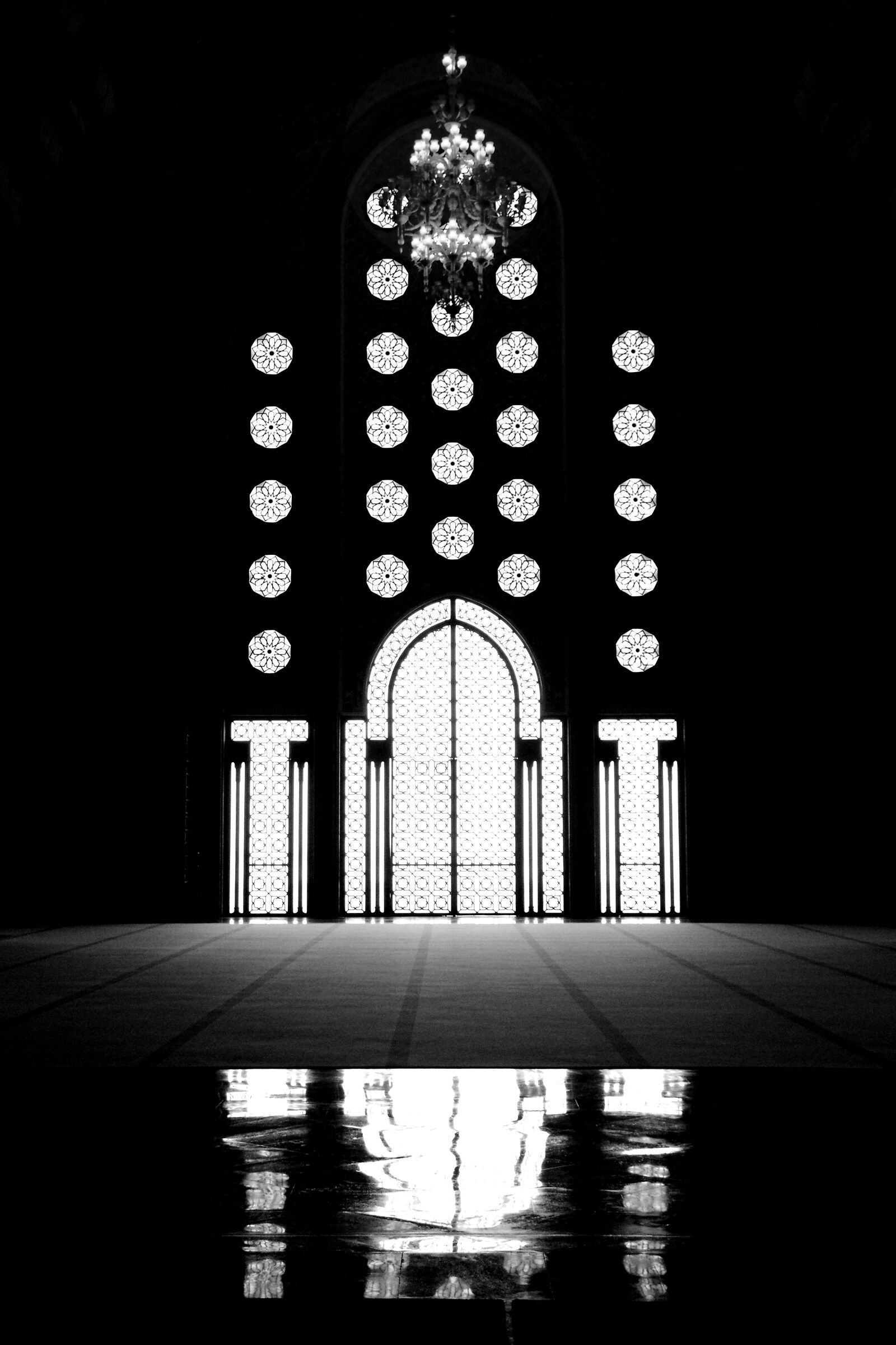 Reflections in the mosque