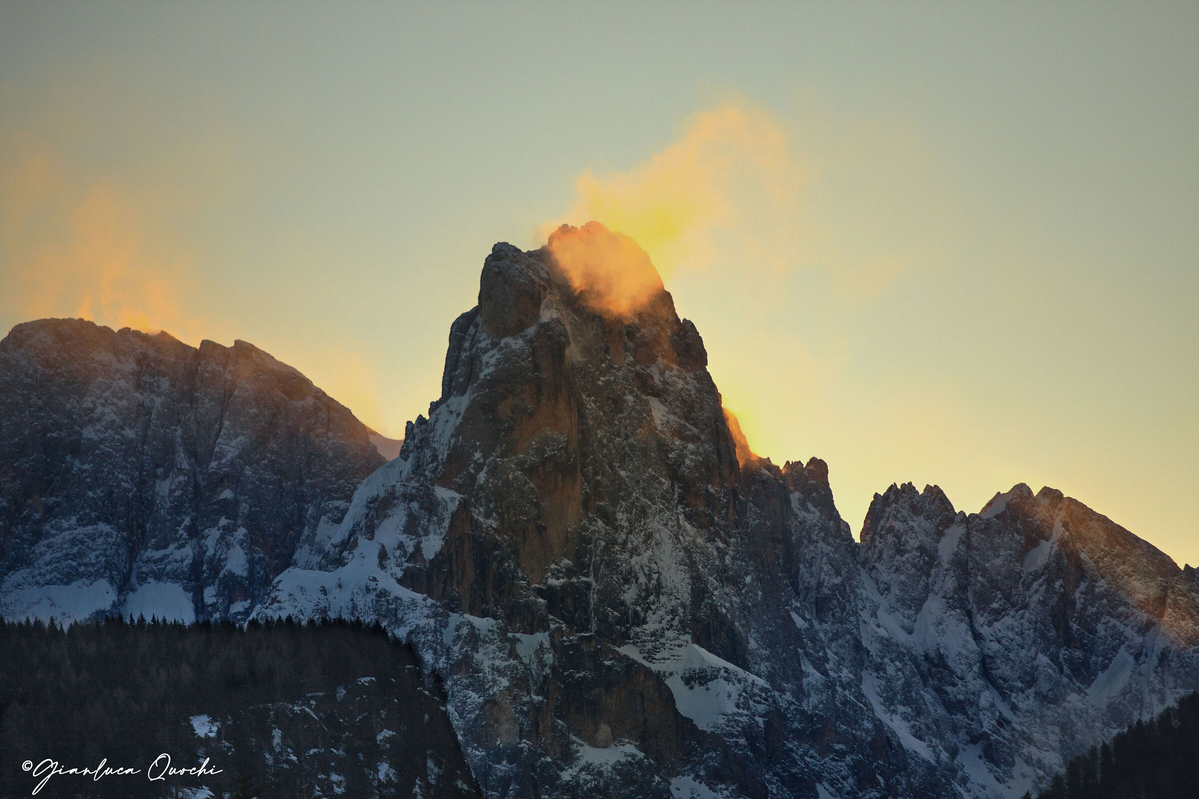 Pale di San Martino "al fuoco"