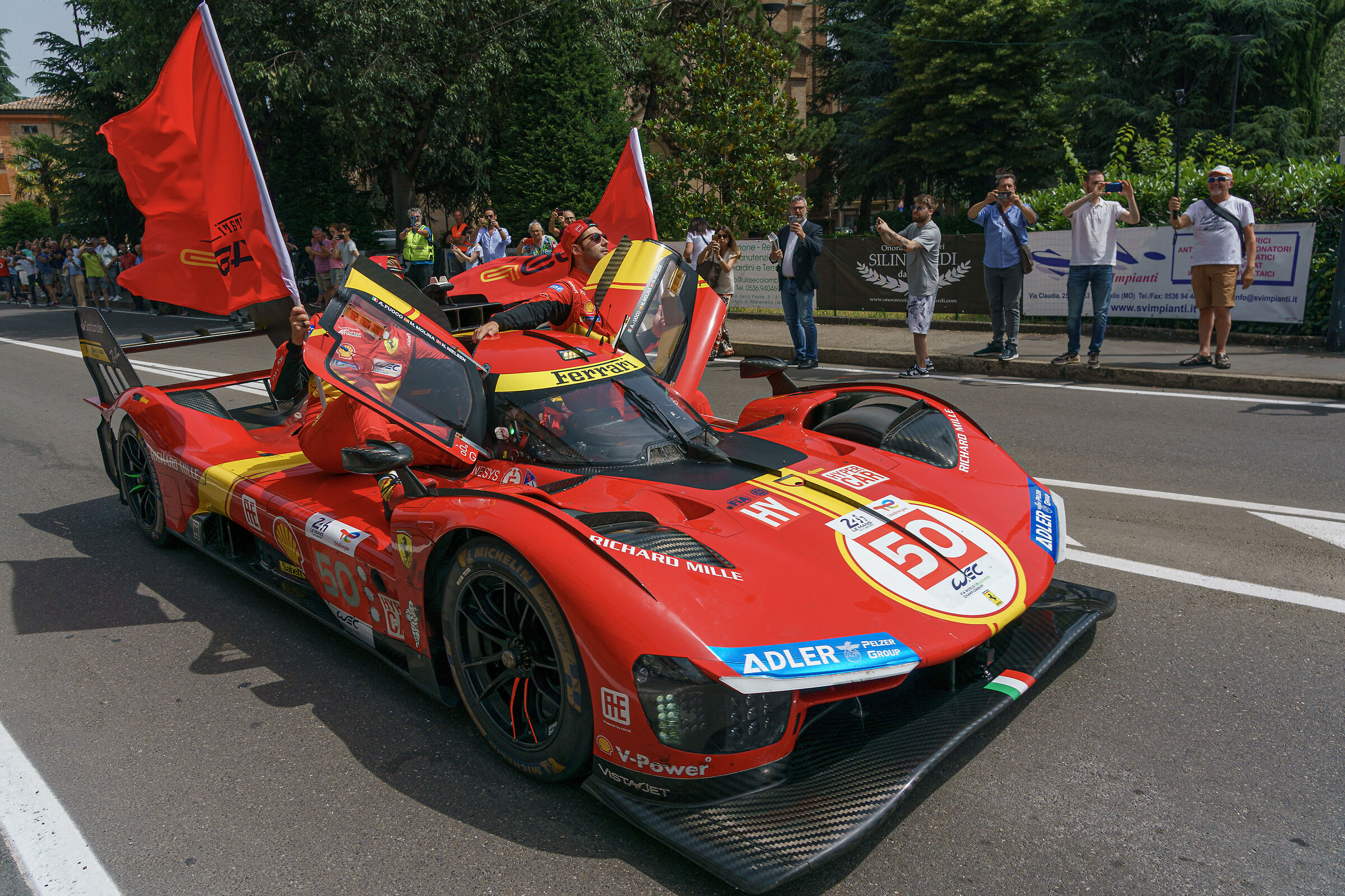 A Maranello con le Ferrari vincitrici a Le Mans