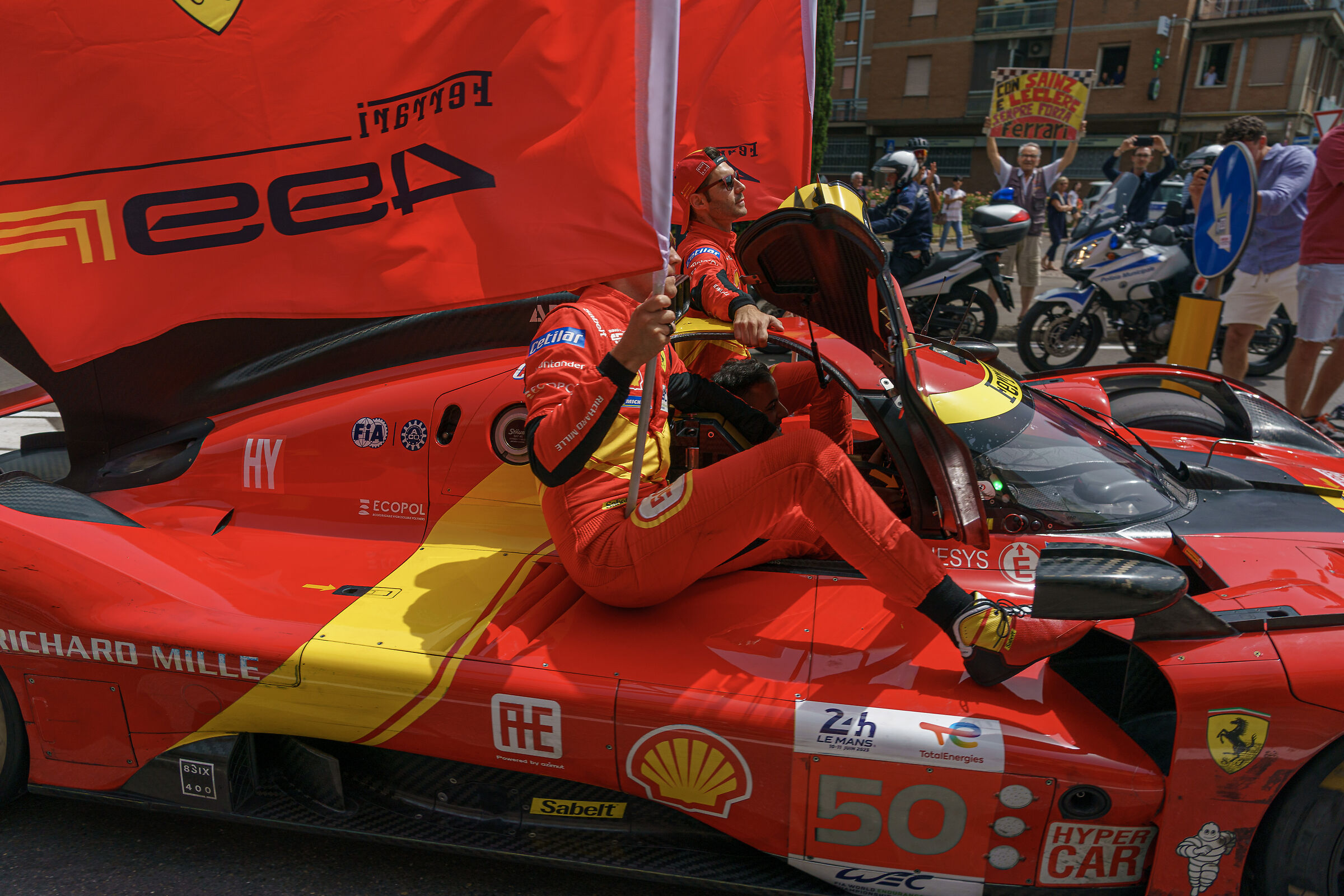 A Maranello con le Ferrari vincitrici a Le Mans