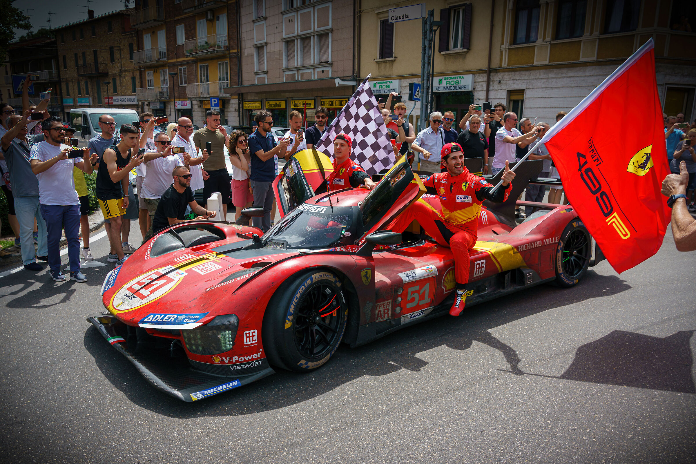 A Maranello con le Ferrari vincitrici a Le Mans