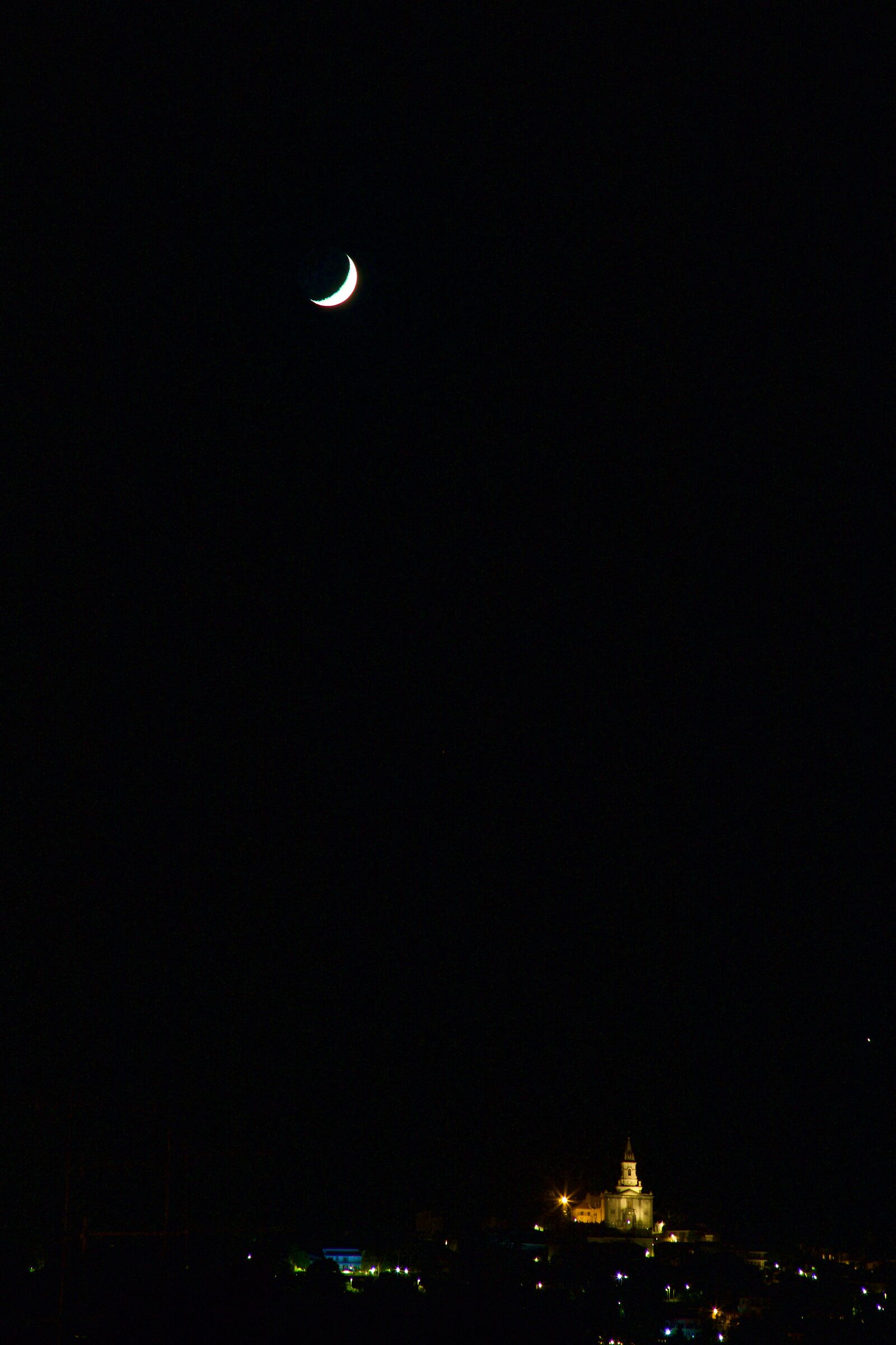 Congiunzione Luna-Marte-Venere su Trecastagni (CT)