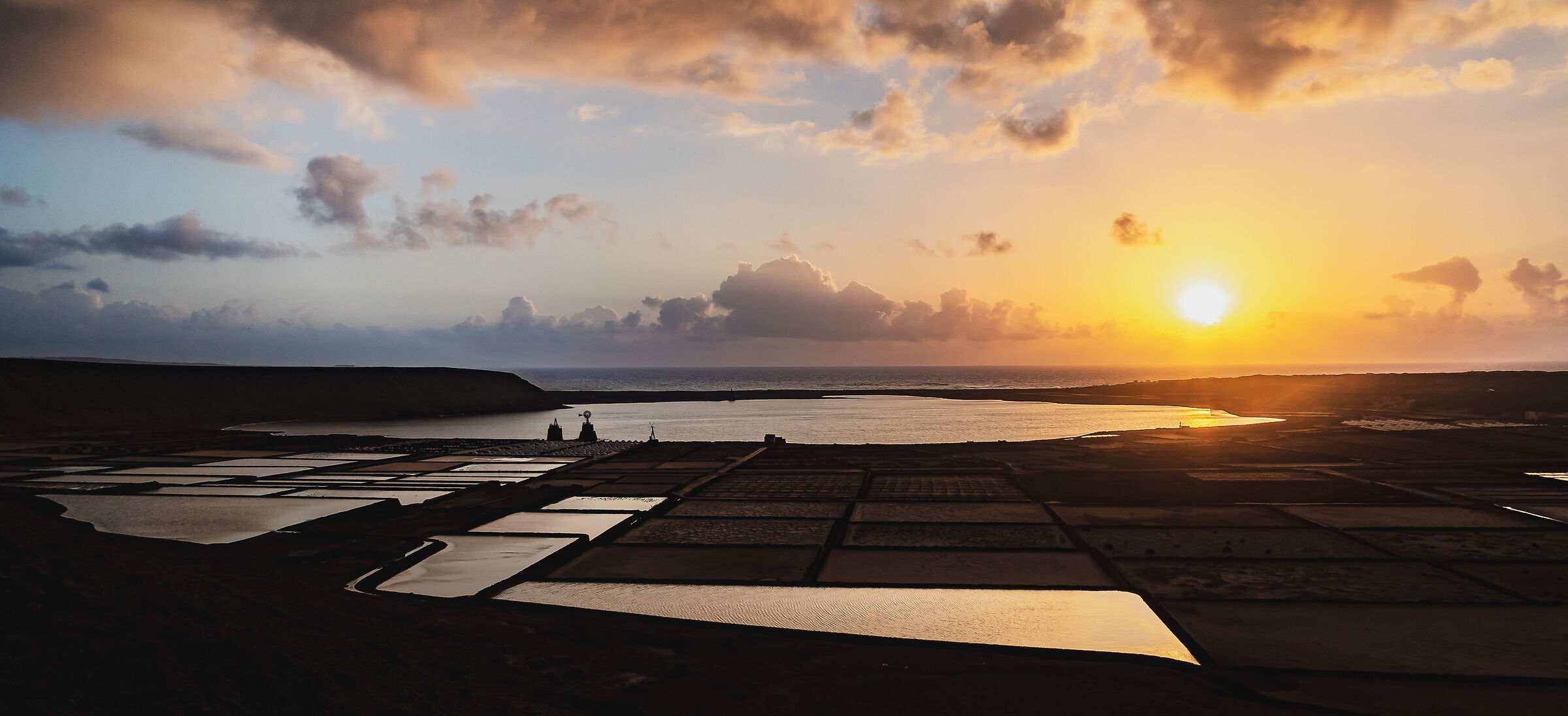 tramonto su saline