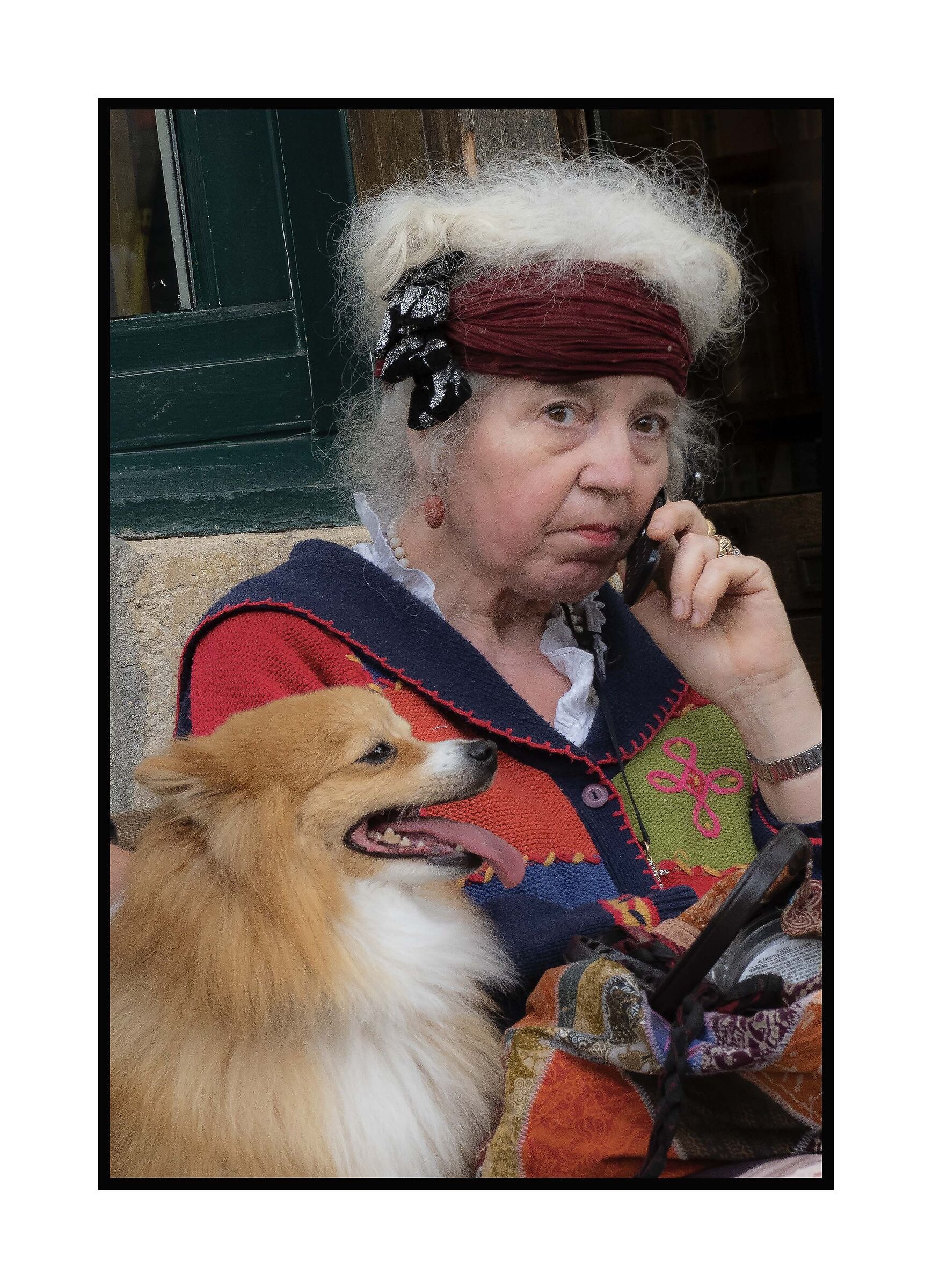 dama con volpino (credo)