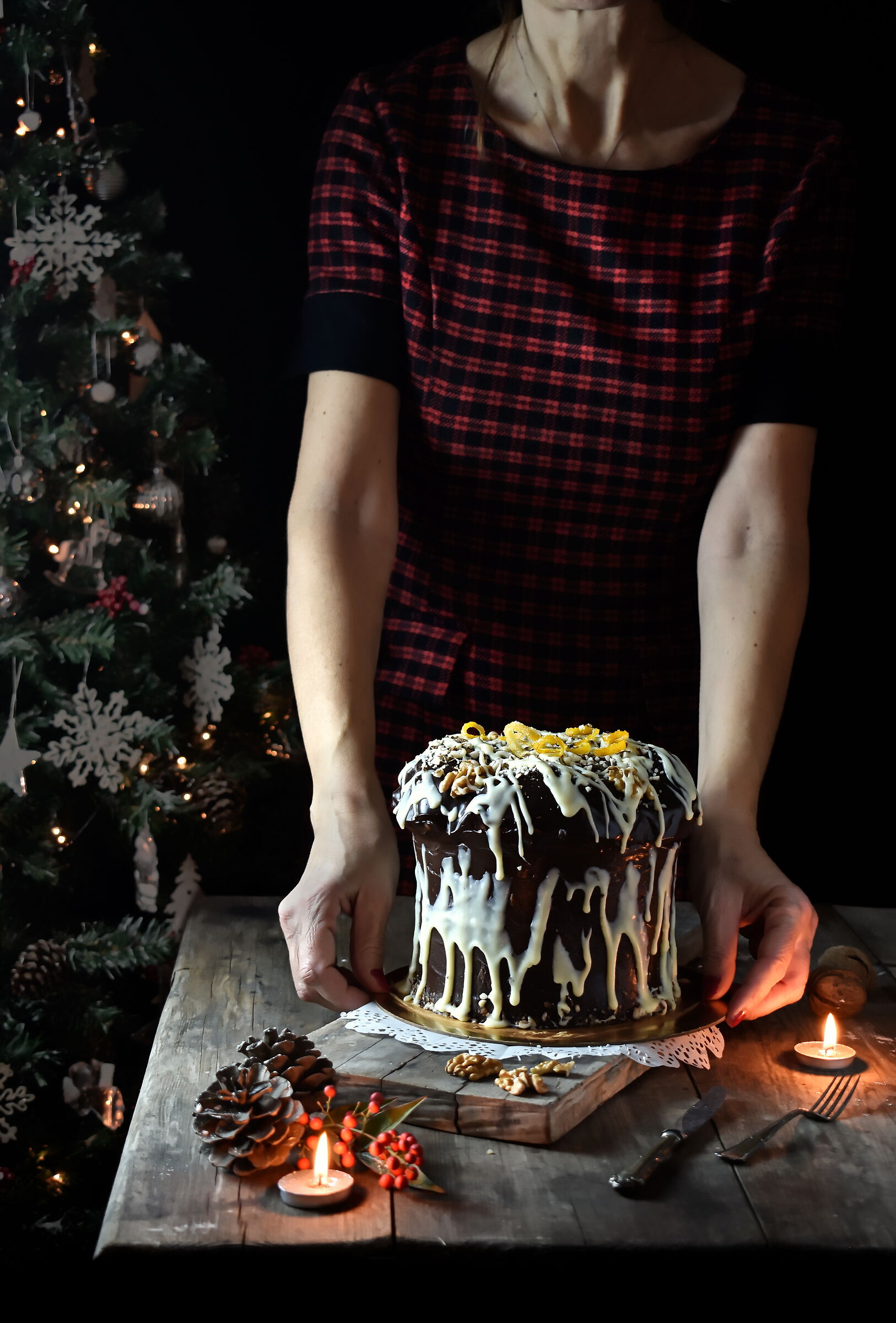 Panettone decorato