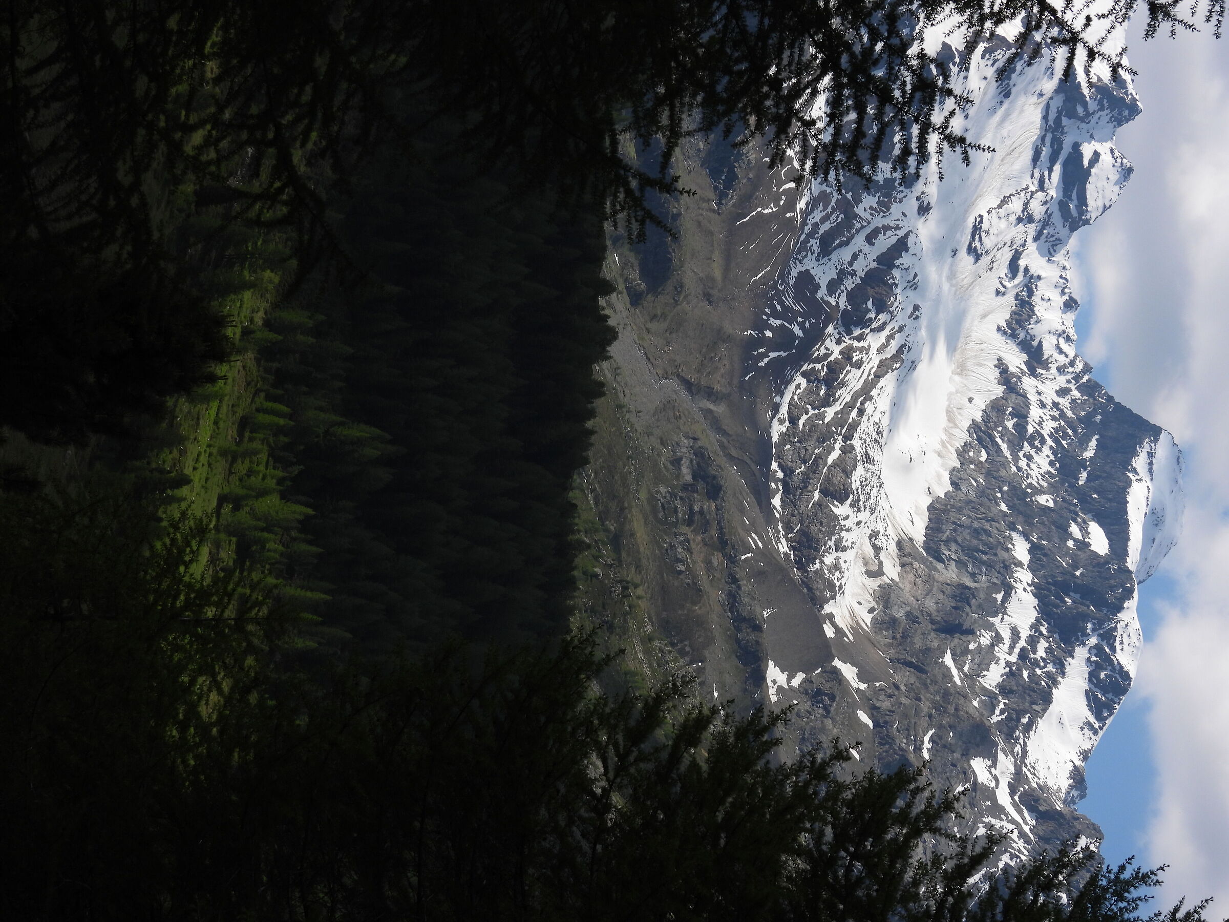 Eastern peak of Lago Spalmo and Cima Viola, Val Viola