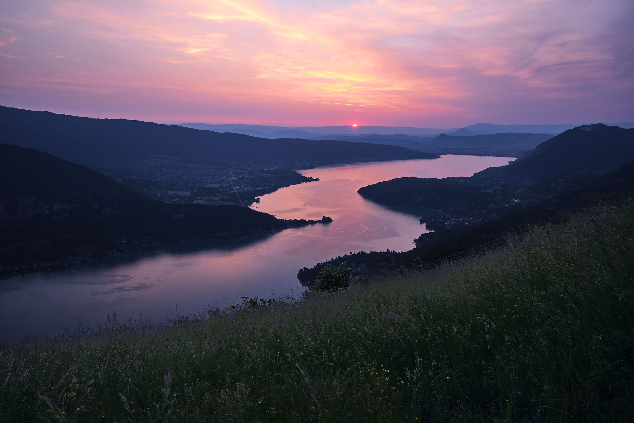Lake Annecy at sunset