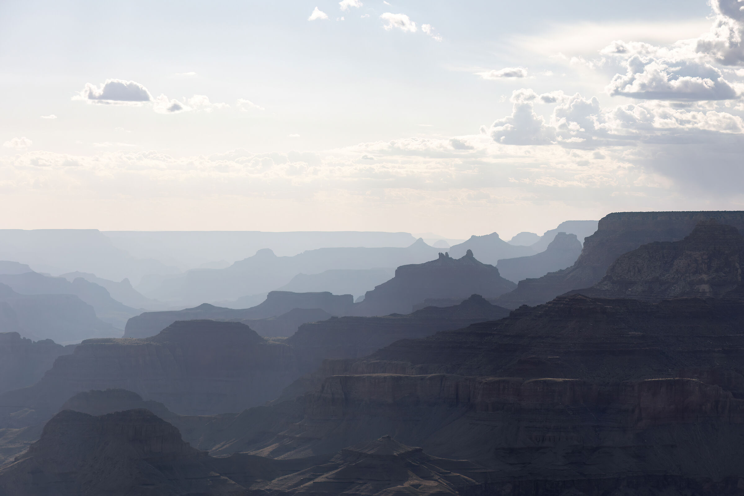 Foschia al Grand Canyon