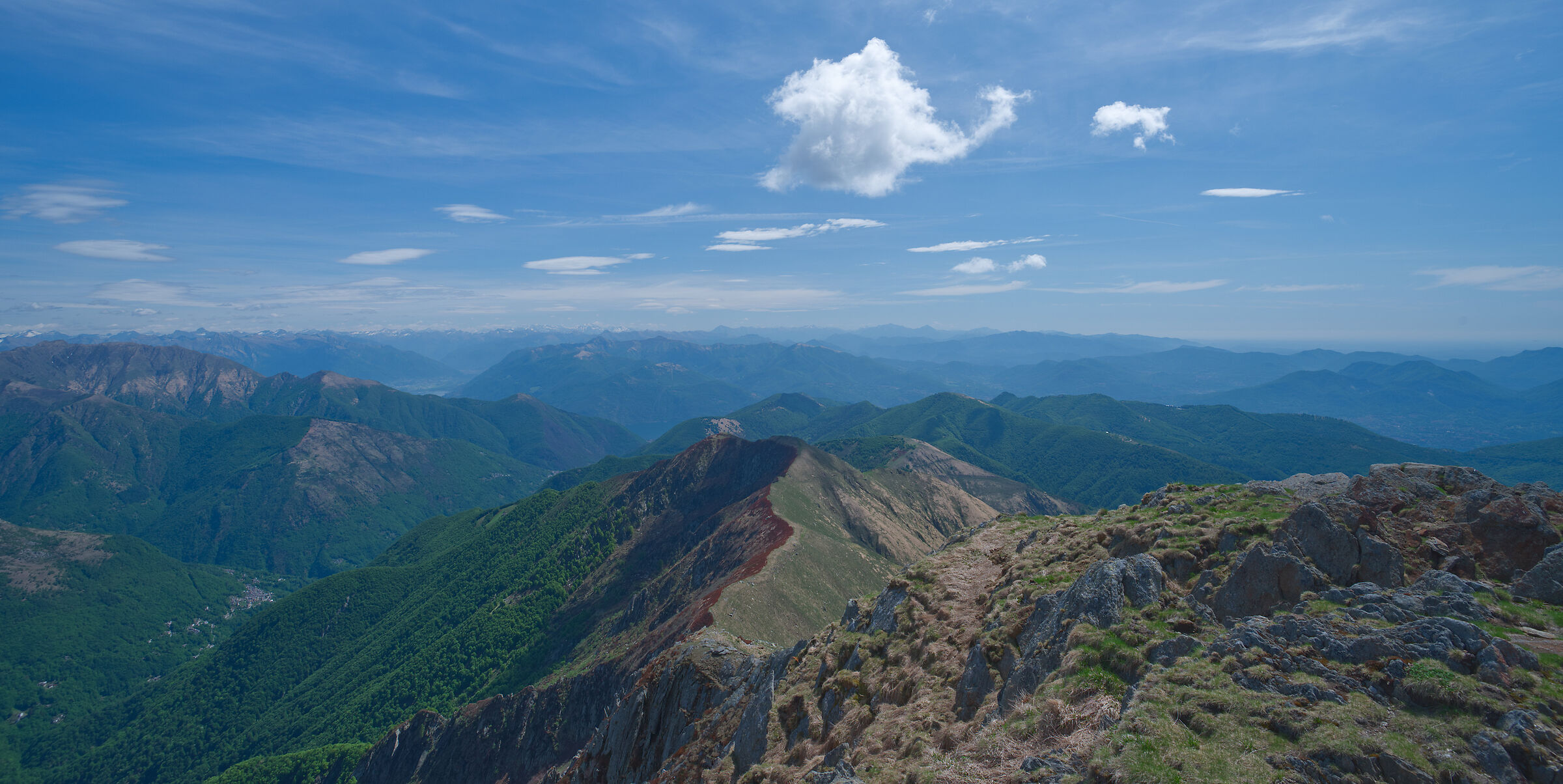 from the top of Mount Zeda 2156m