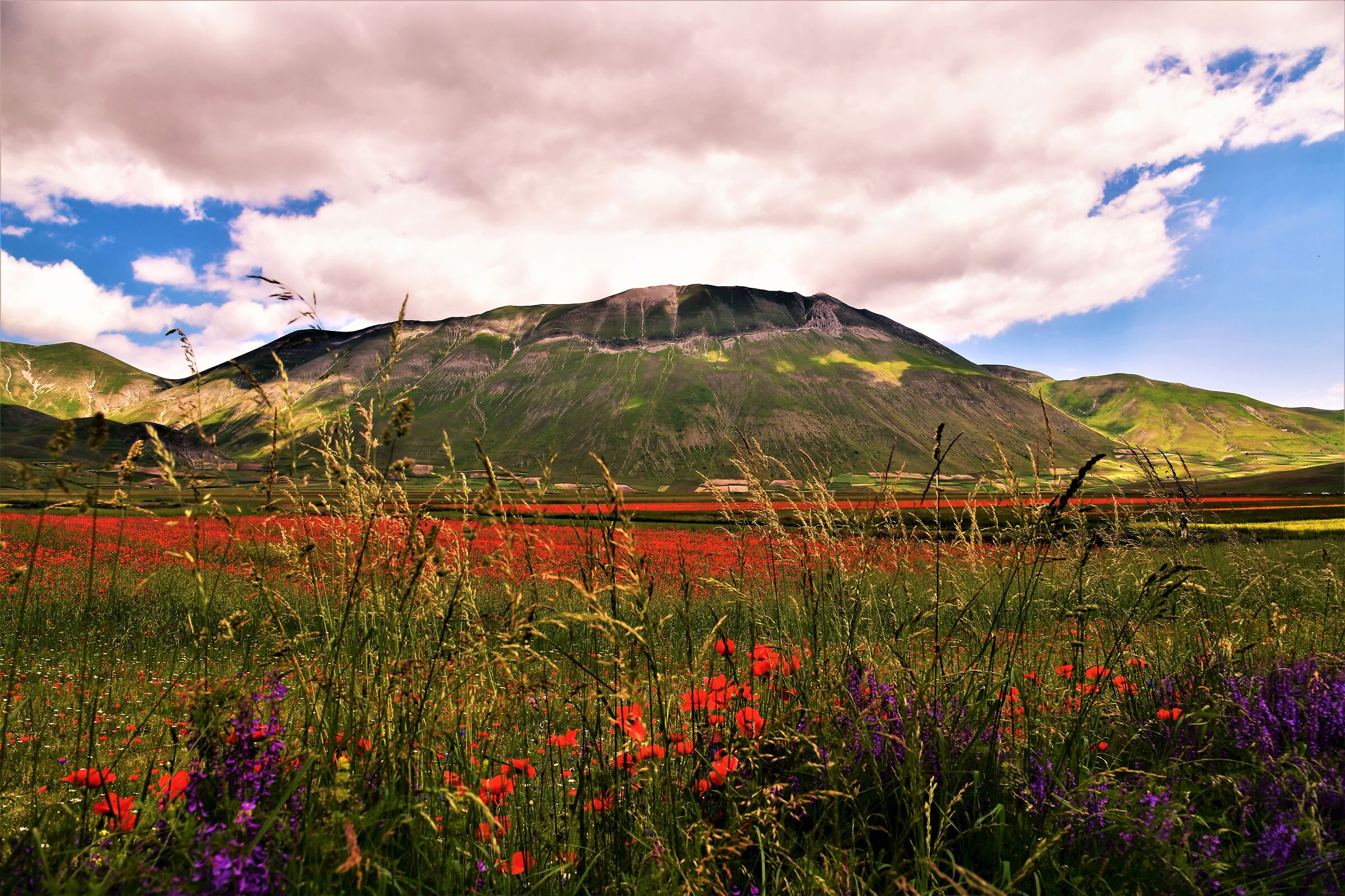 Aria di pioggia a Castelluccio