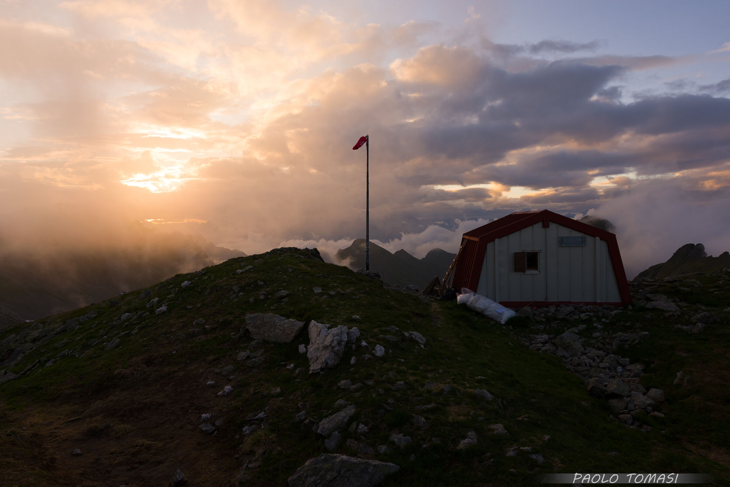 Golden kiss at the Davide bivouac