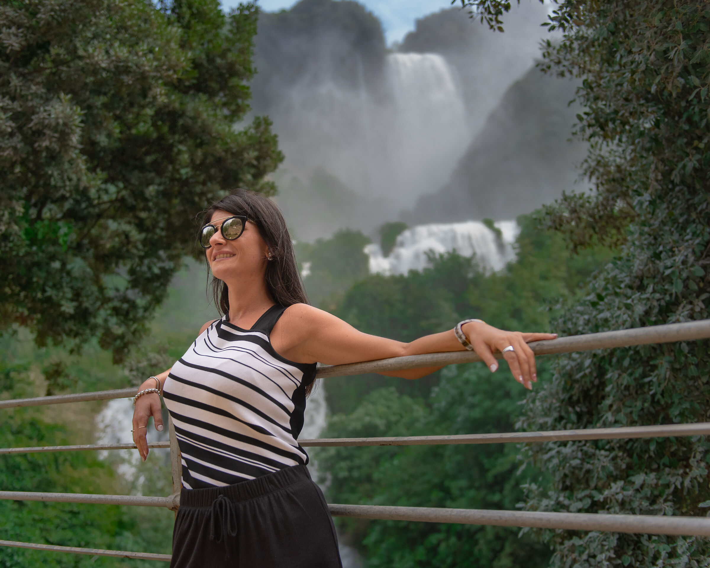 Sascia at Marmore Falls