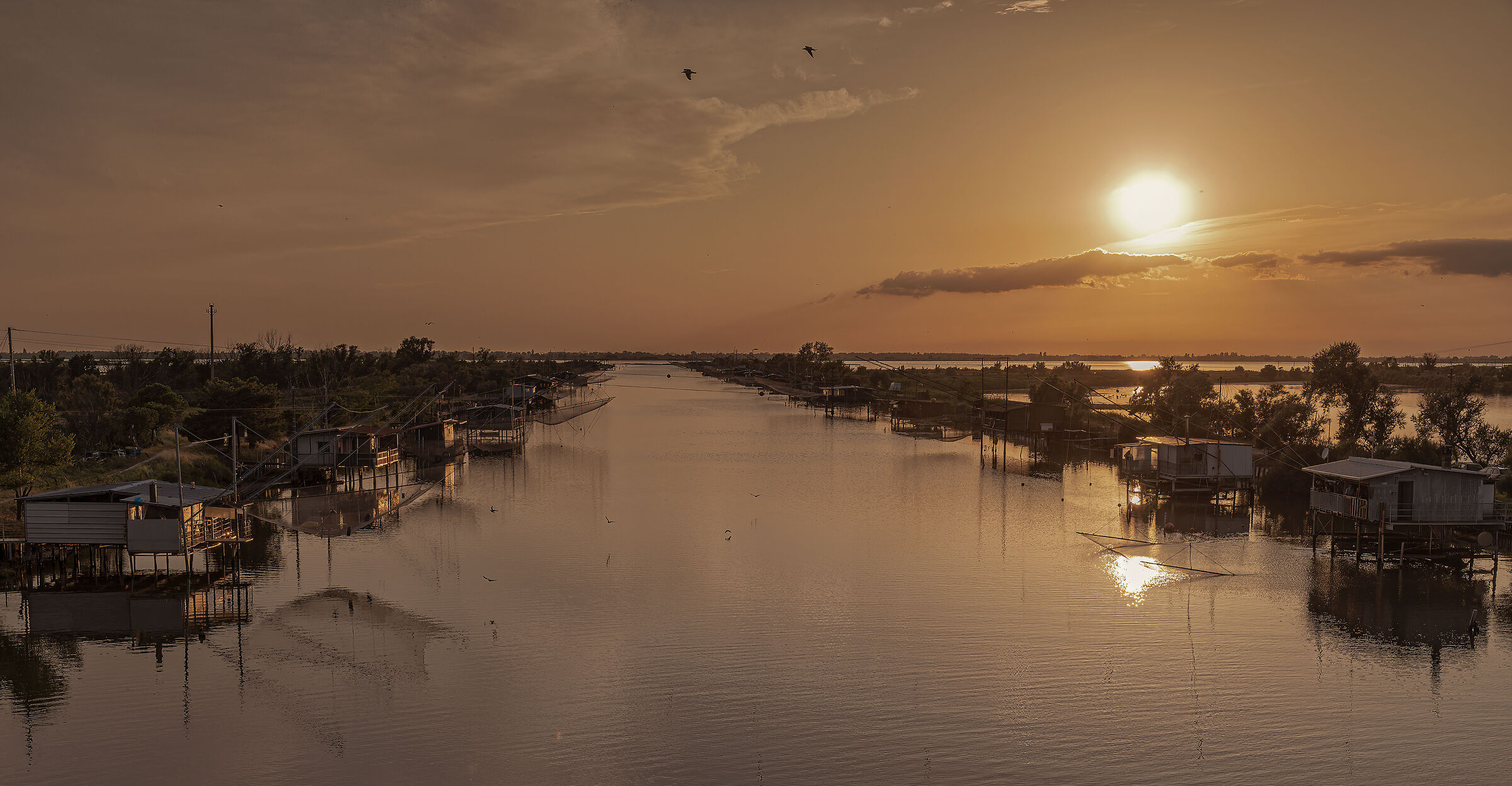 Sunset in the valley