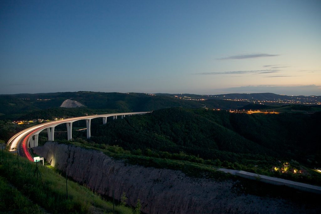 Trails on the highway ...