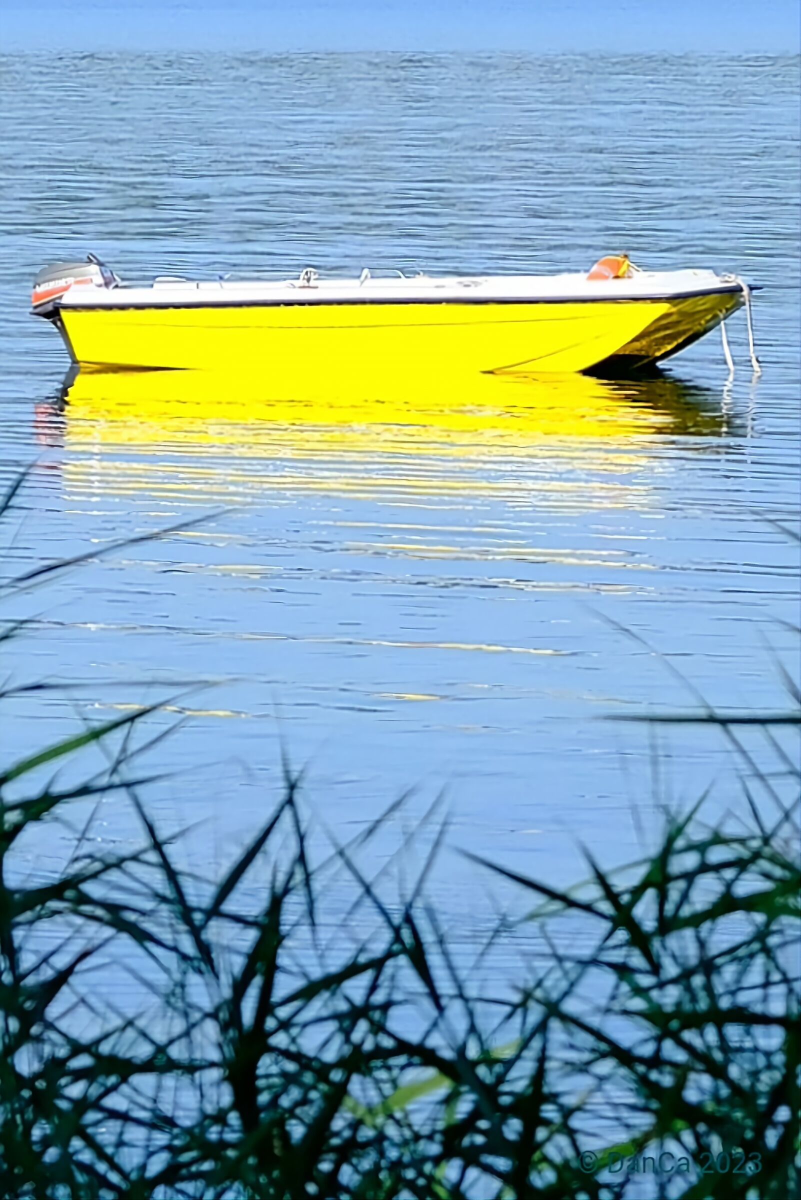 The yellow boat