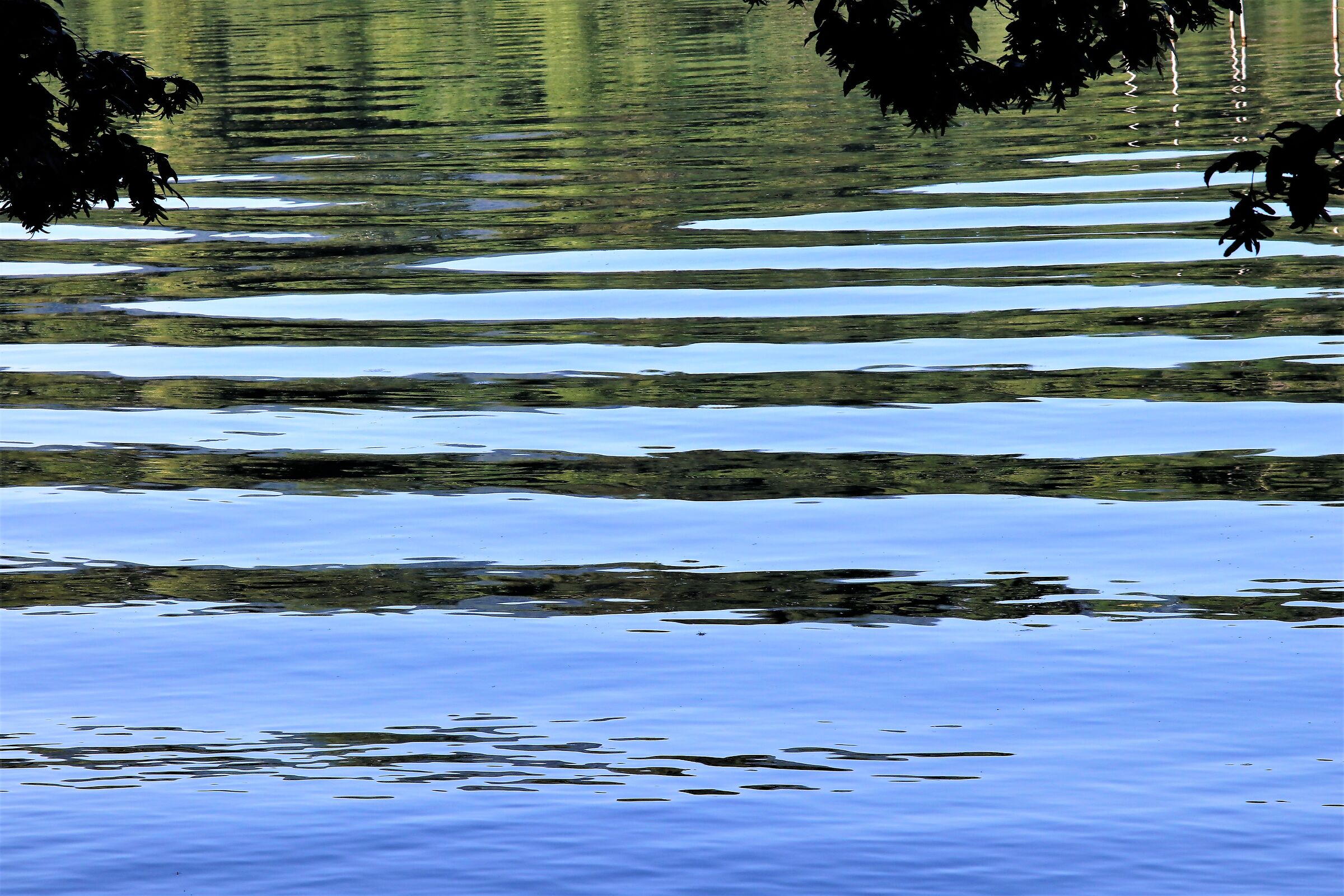"Wave effect on the Adda River"