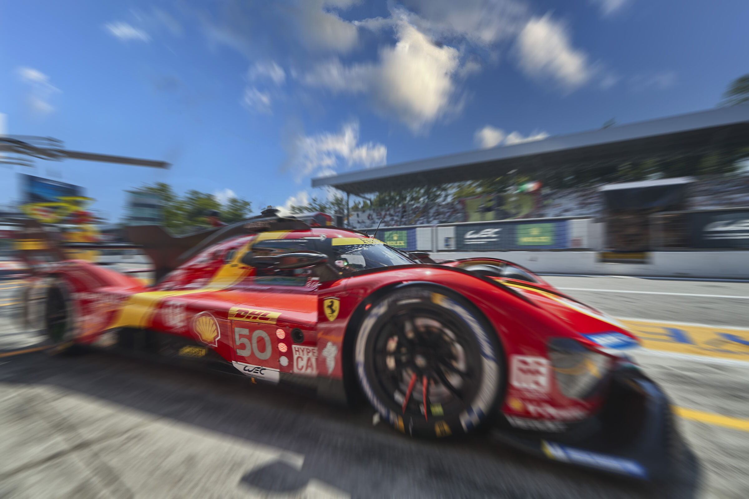 WEC 2023 Ferrari 499P Autodromo di Monza in partenza da