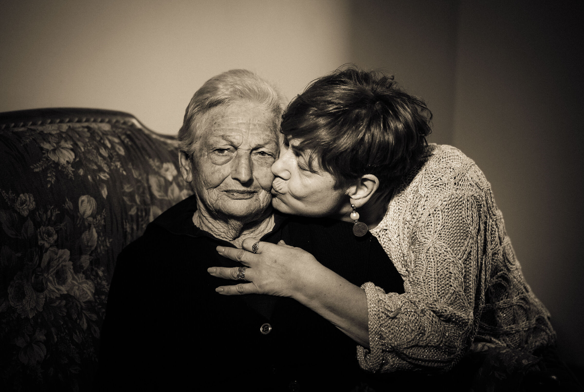 Indissoluble bonds. Mother and daughter.