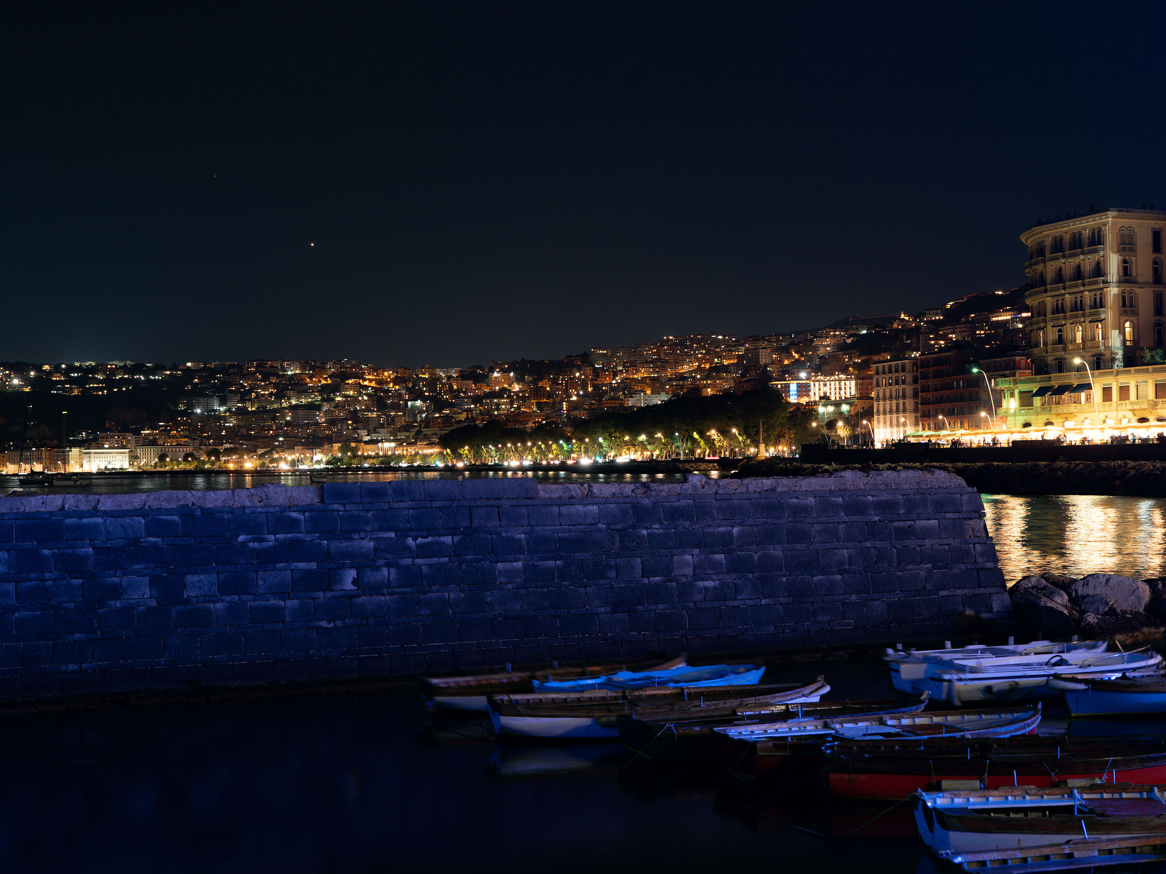 glimpse of Naples from Castel dell'Ovo