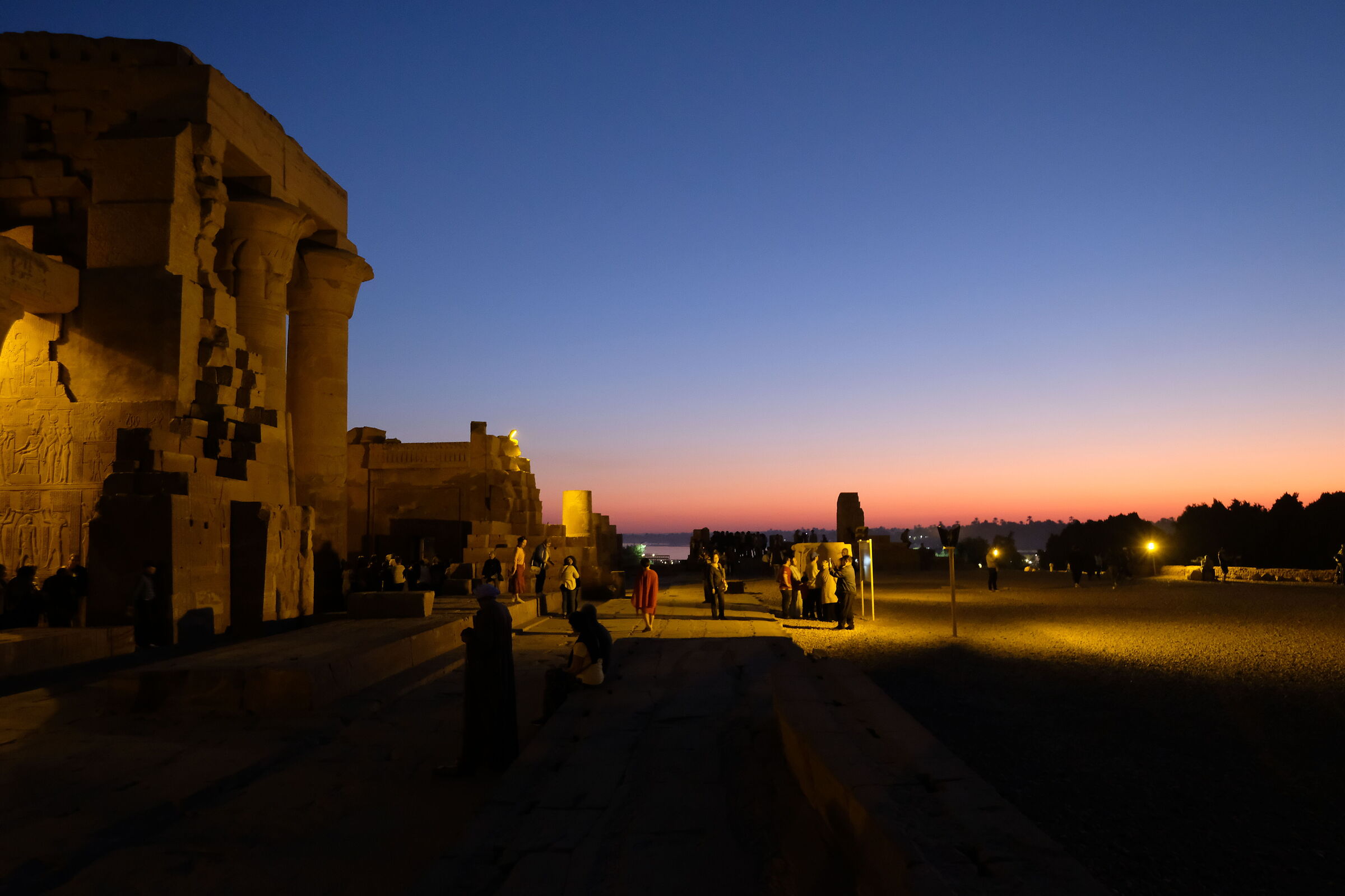 2020 Egitto - il tempio di Kom Ombo al tramonto