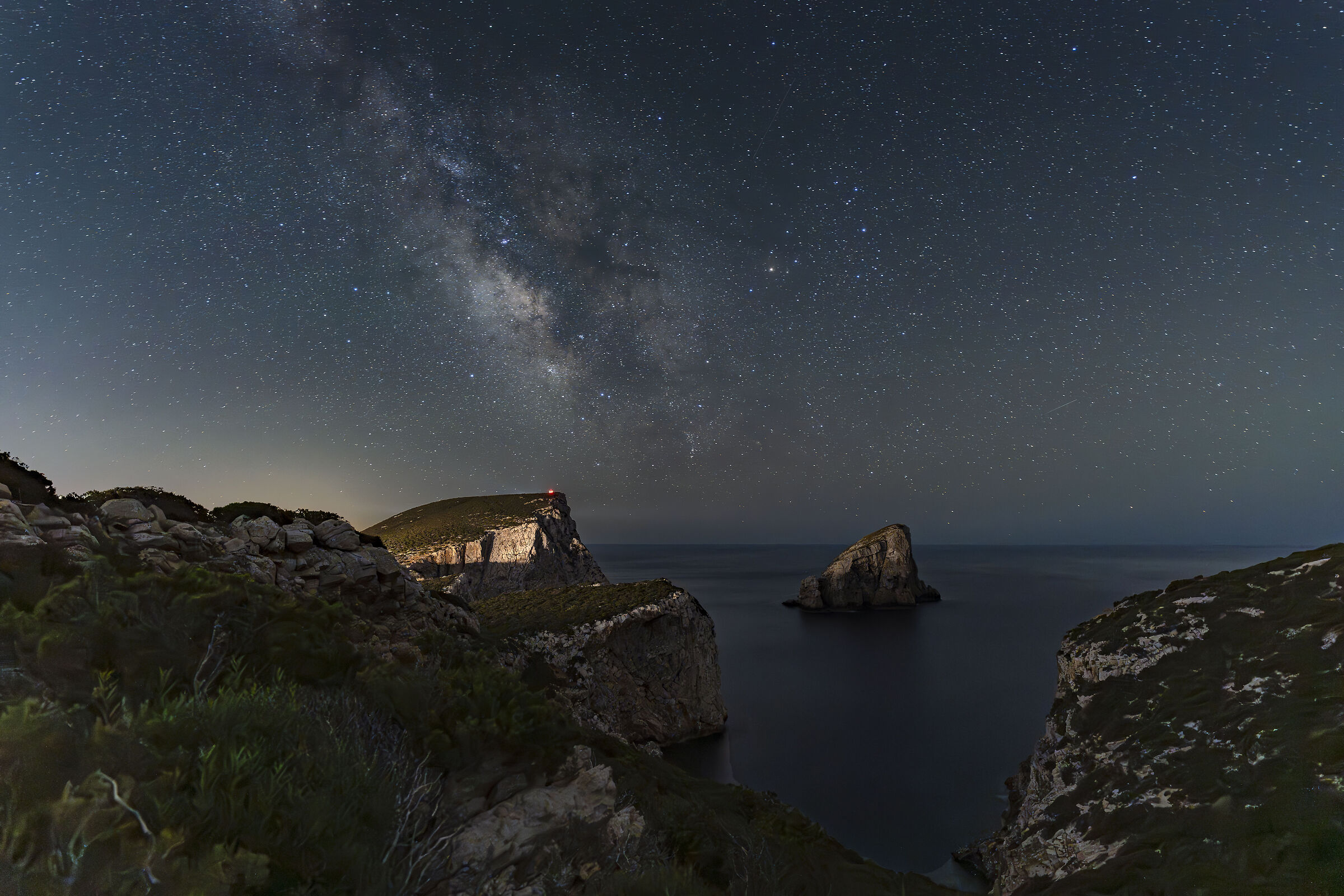 Via Lattea su Capo Caccia