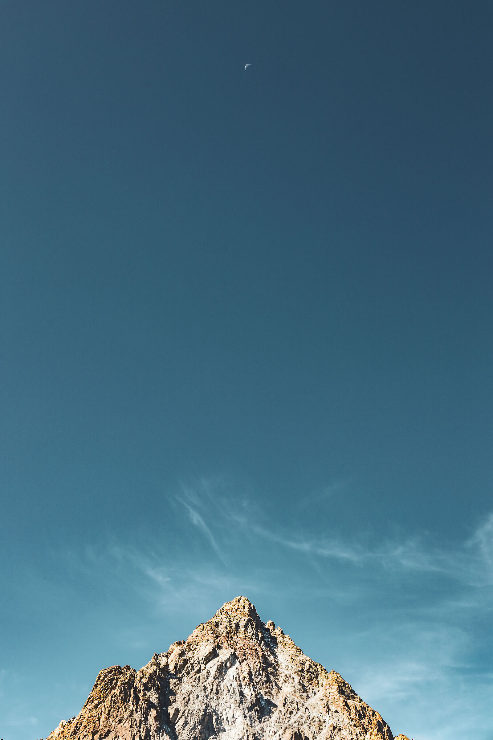 Monviso and moon