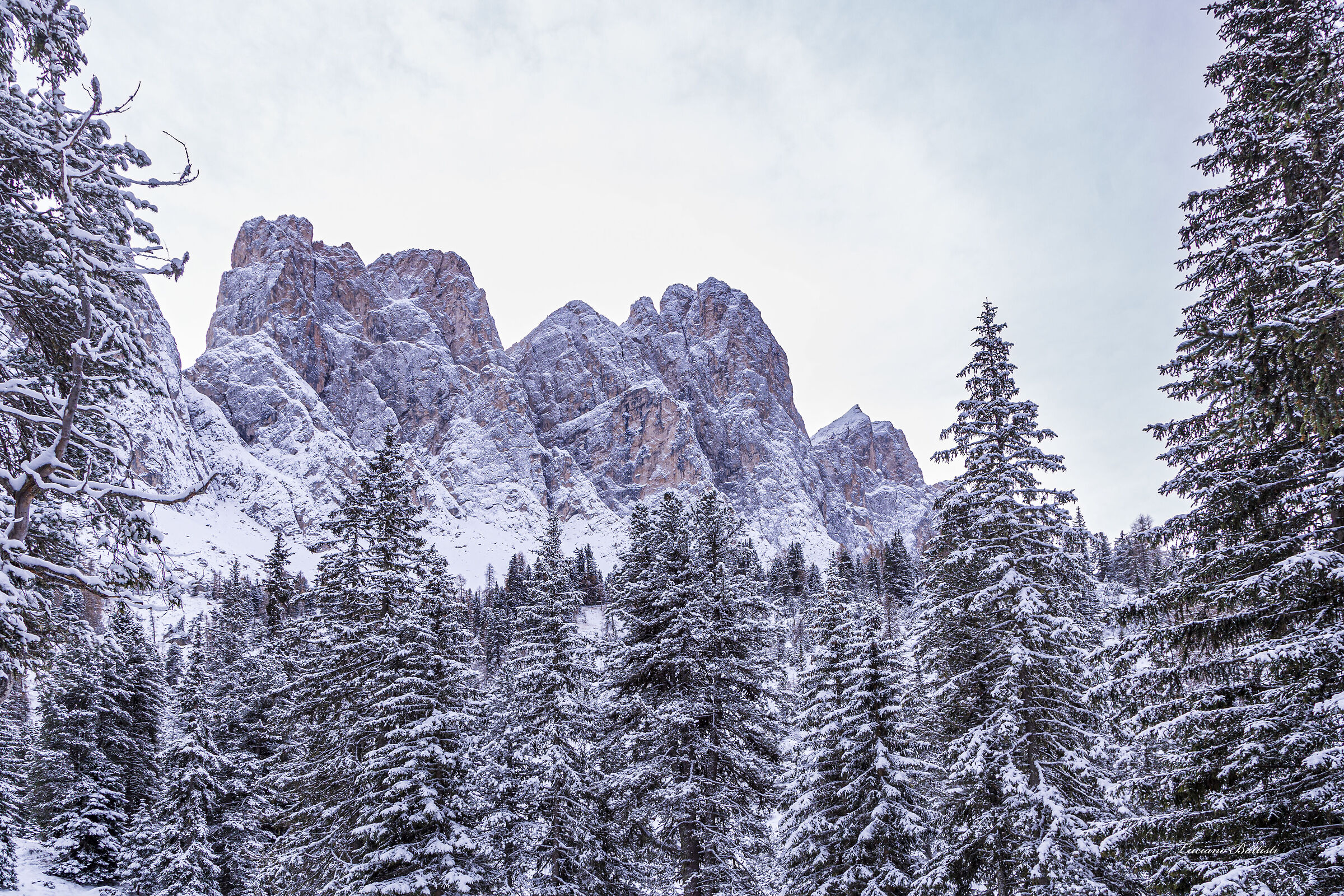 Odle in winter dress