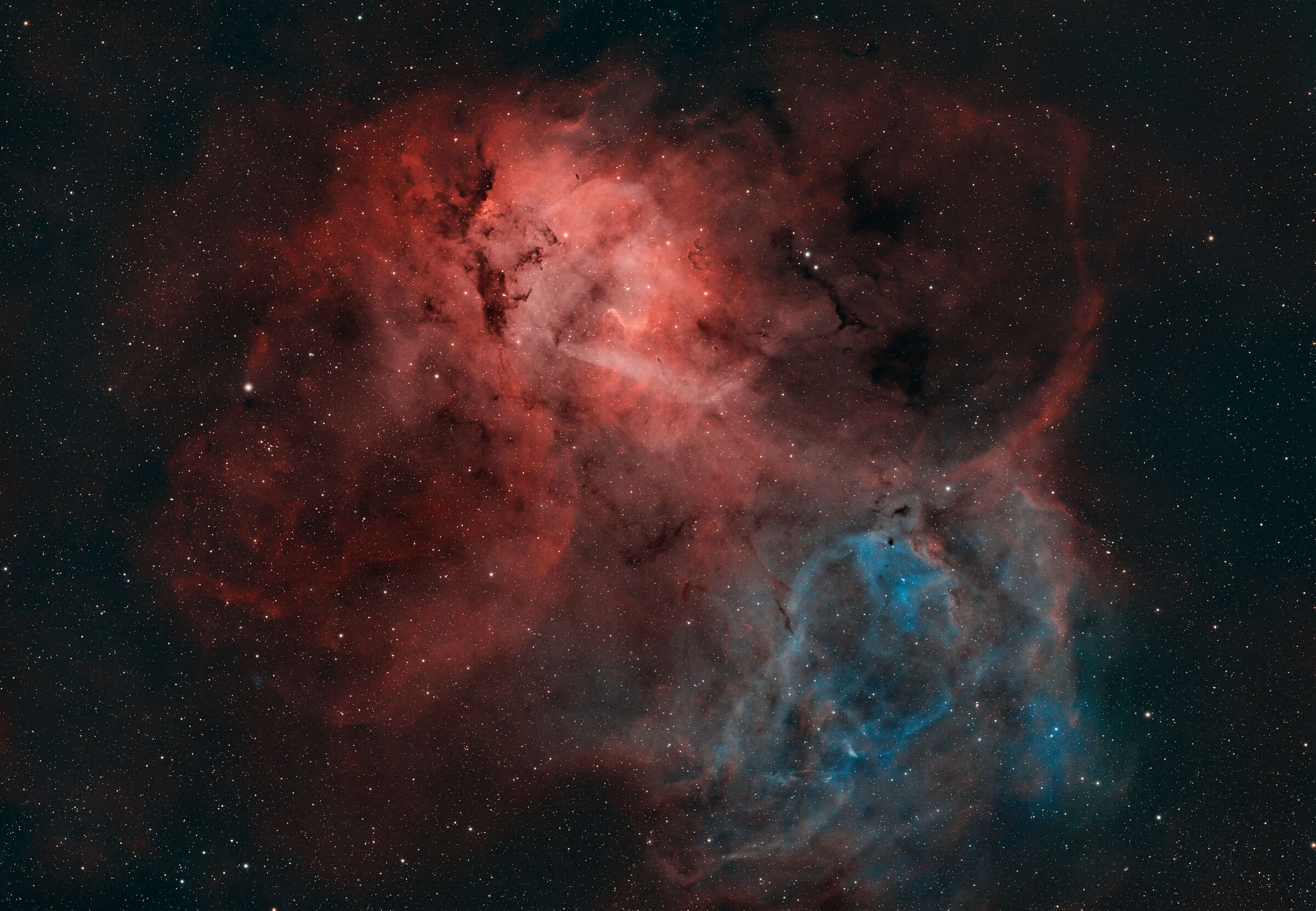 Space Lion (sh2-132) lion nebula