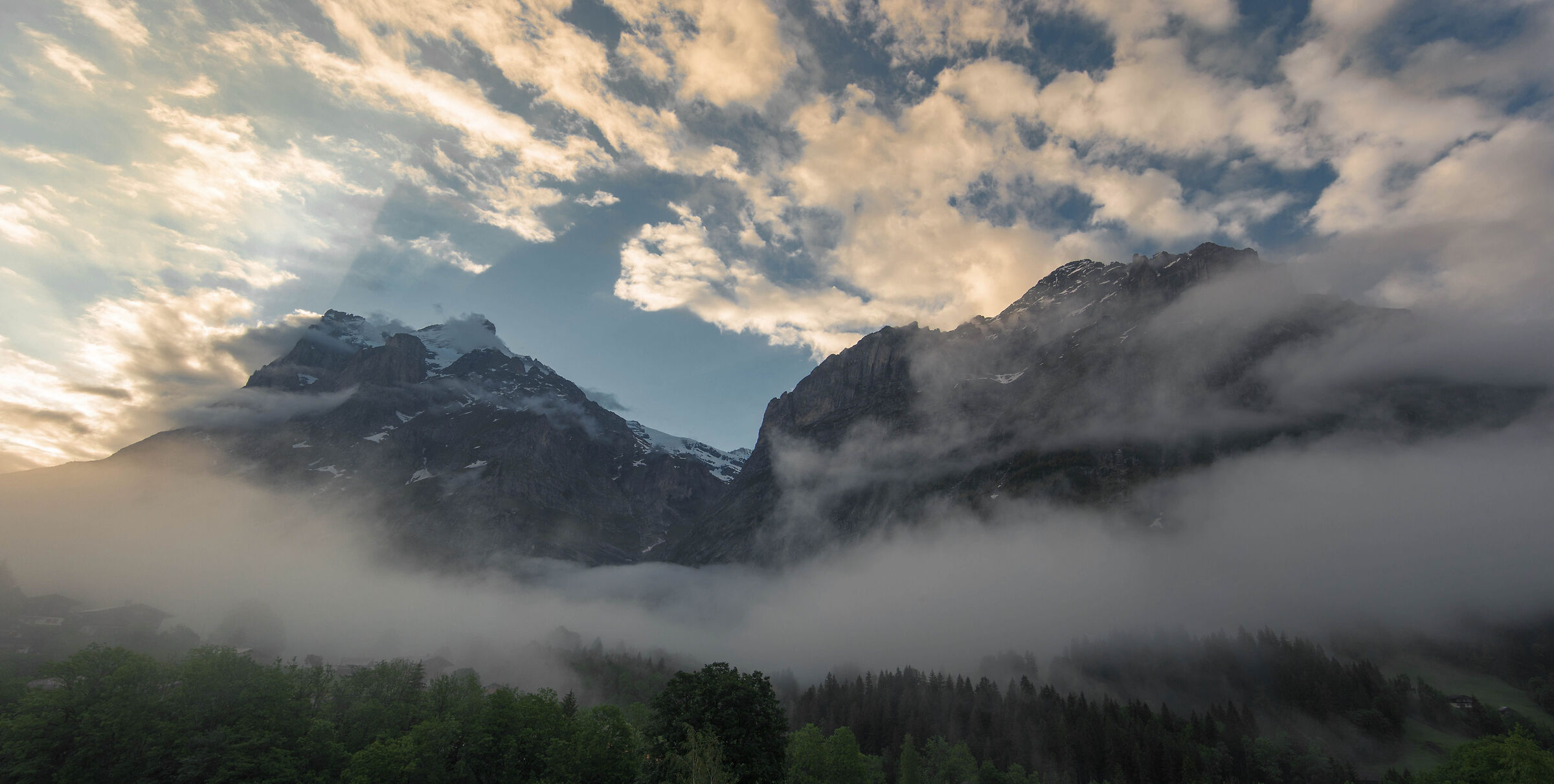 Grindelwald from the hotel window