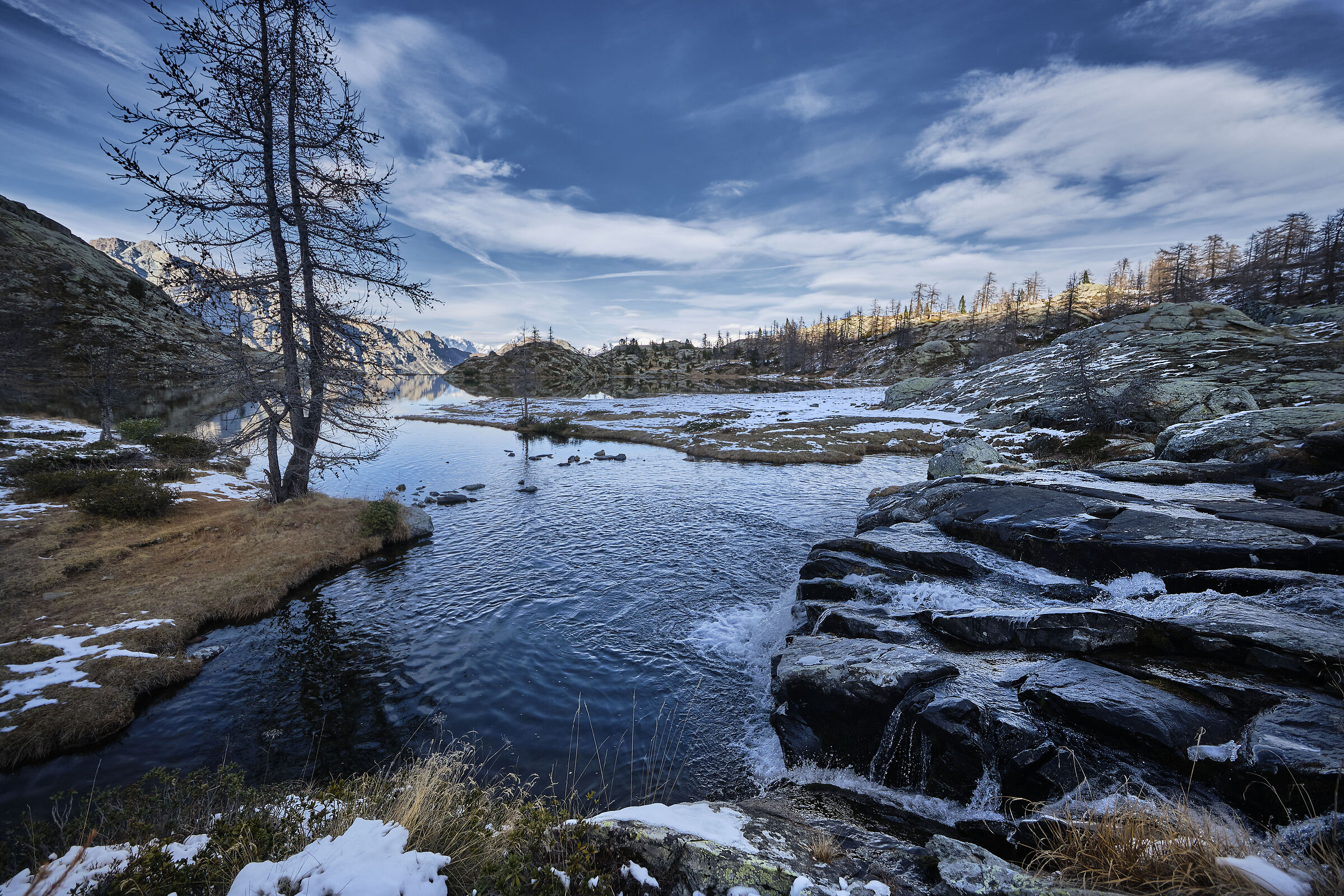 white lake in Champorcher