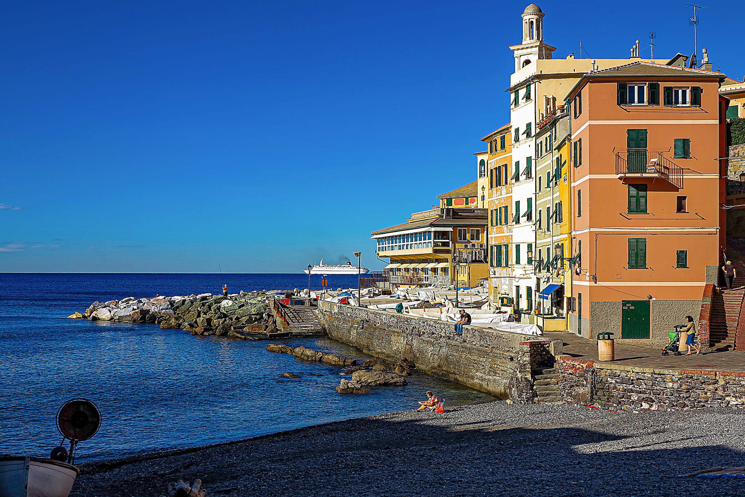 Boccadasse di primo mattino
