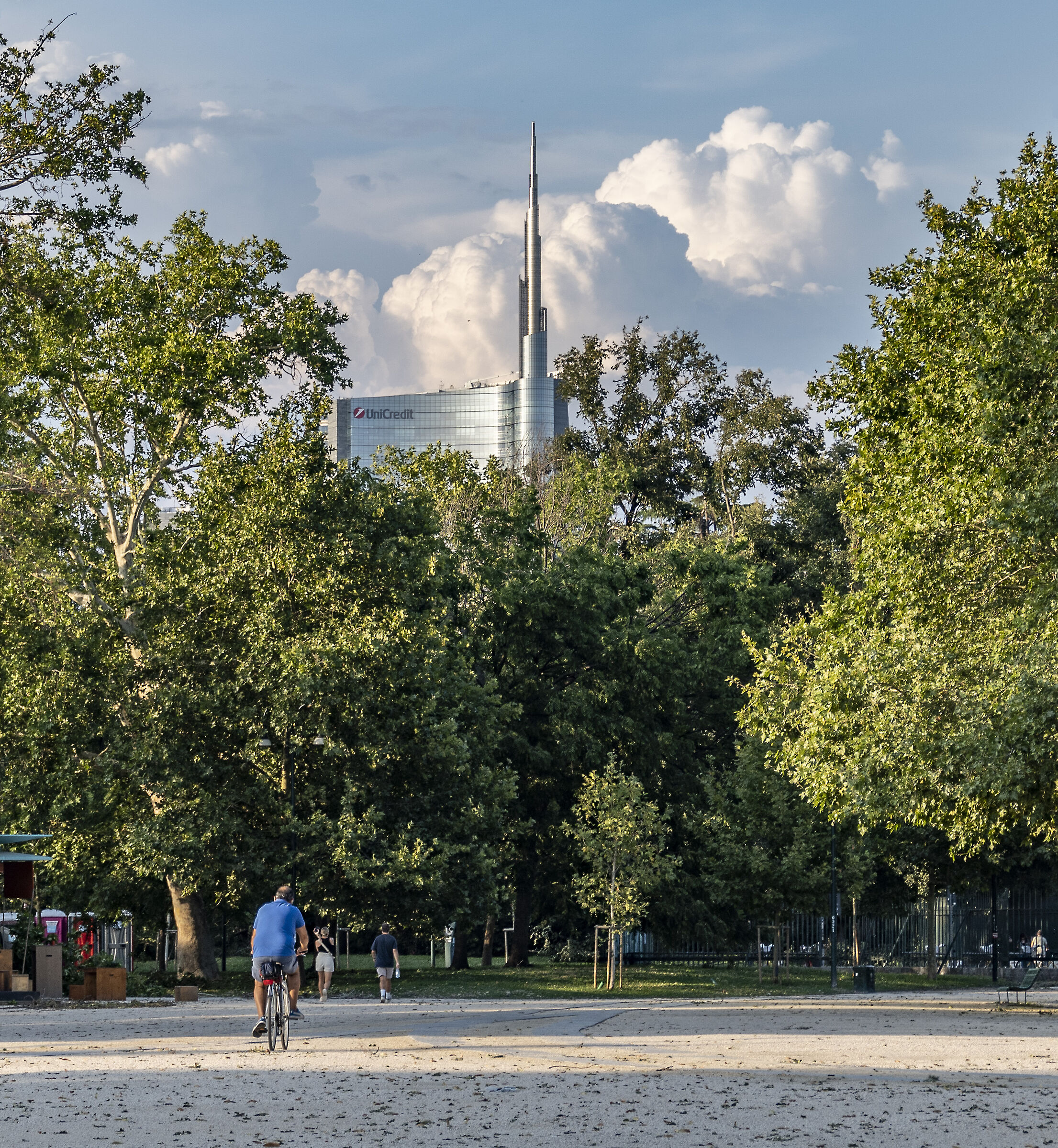 Unicredit Tower seen from Parco Sempione