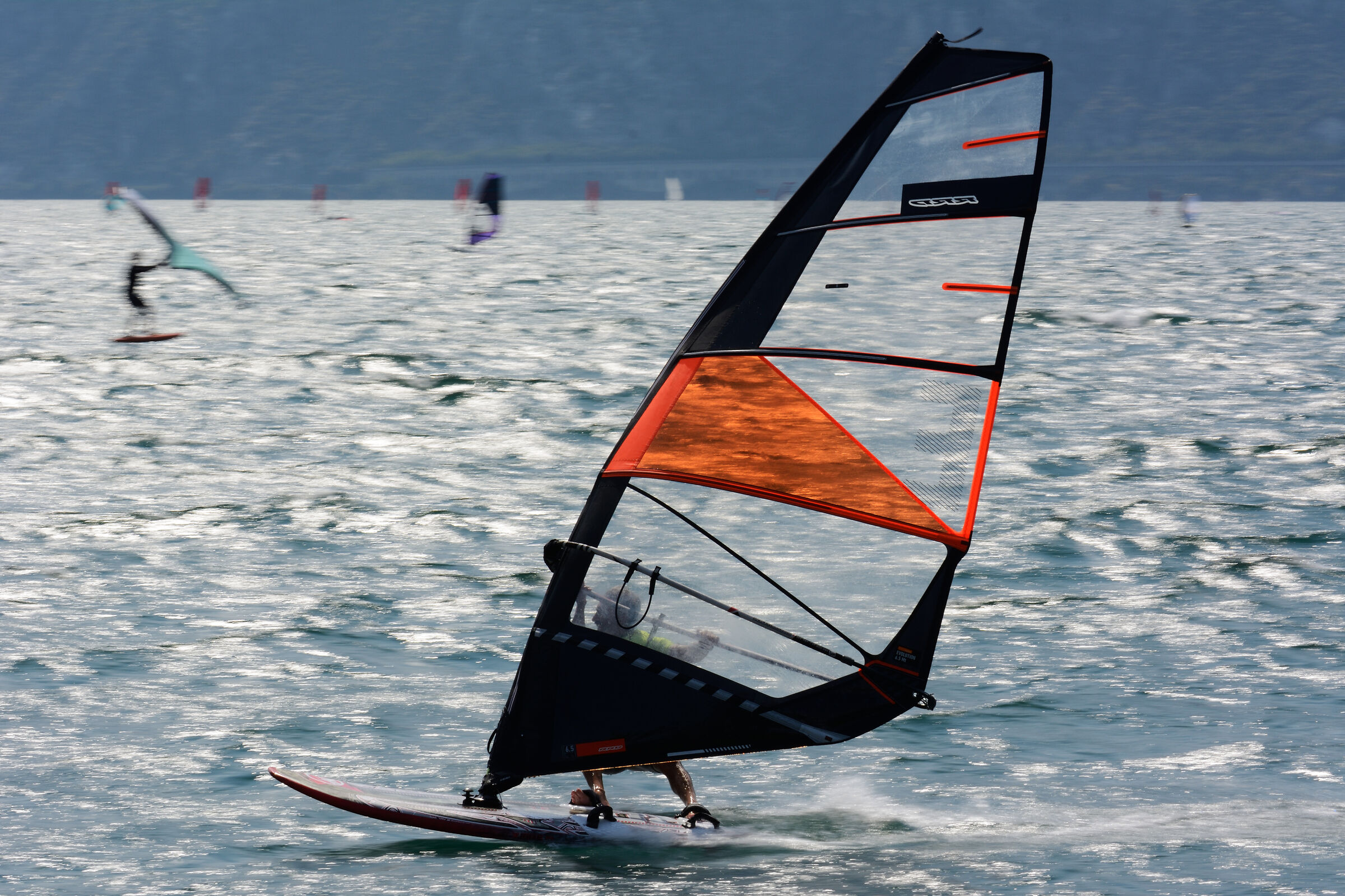 Torbole surfing