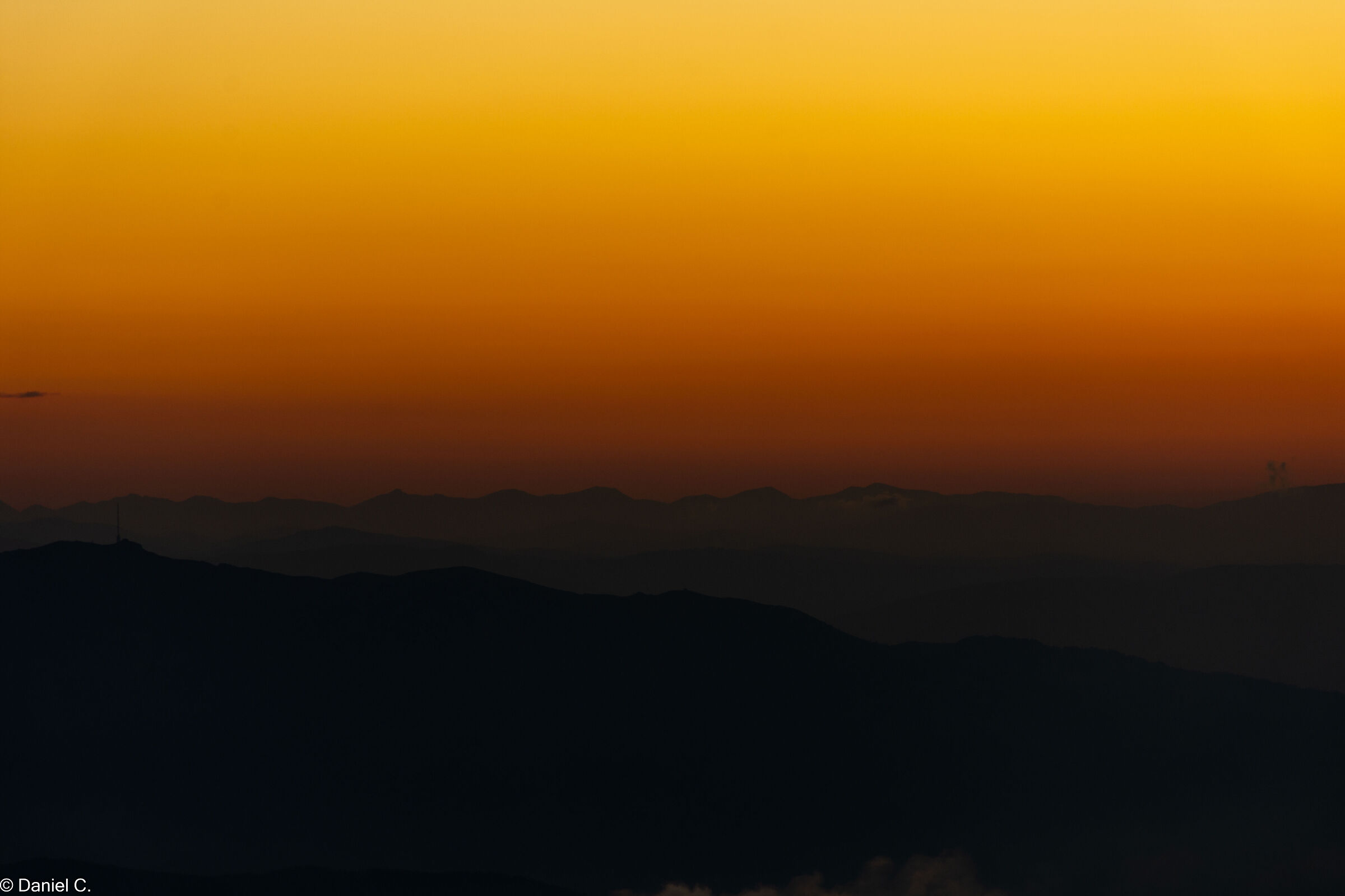 Sun goes down
