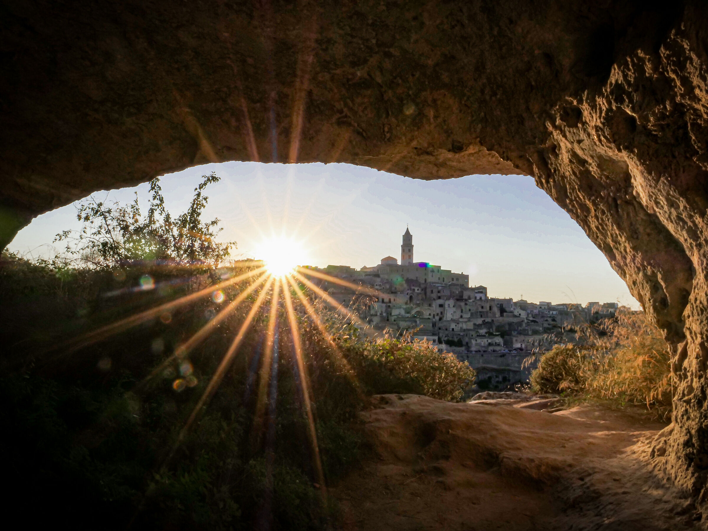 Sunset over Matera