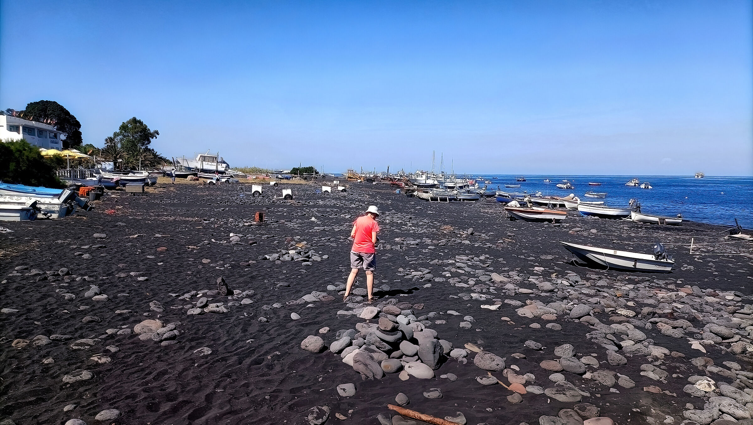 The black beach of Vulcano