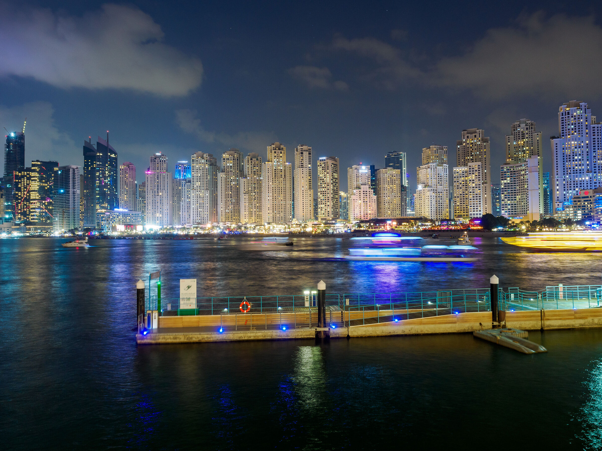 Dubai Marina by night