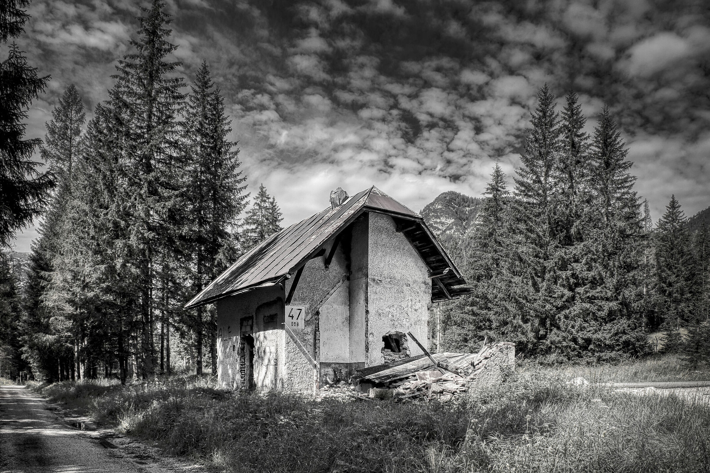 Abandoned train station
