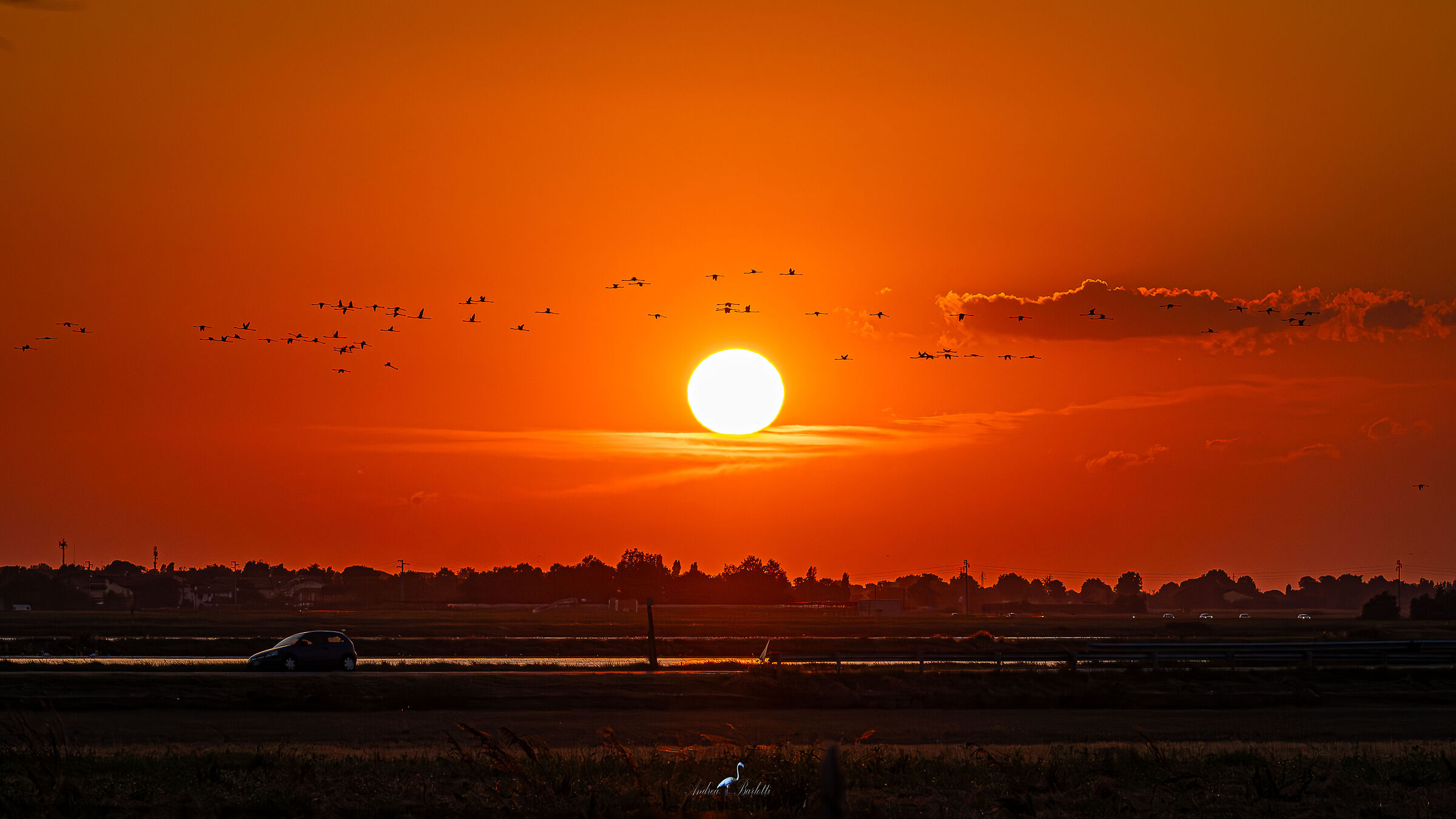 Sunset at the Saline di Cervia