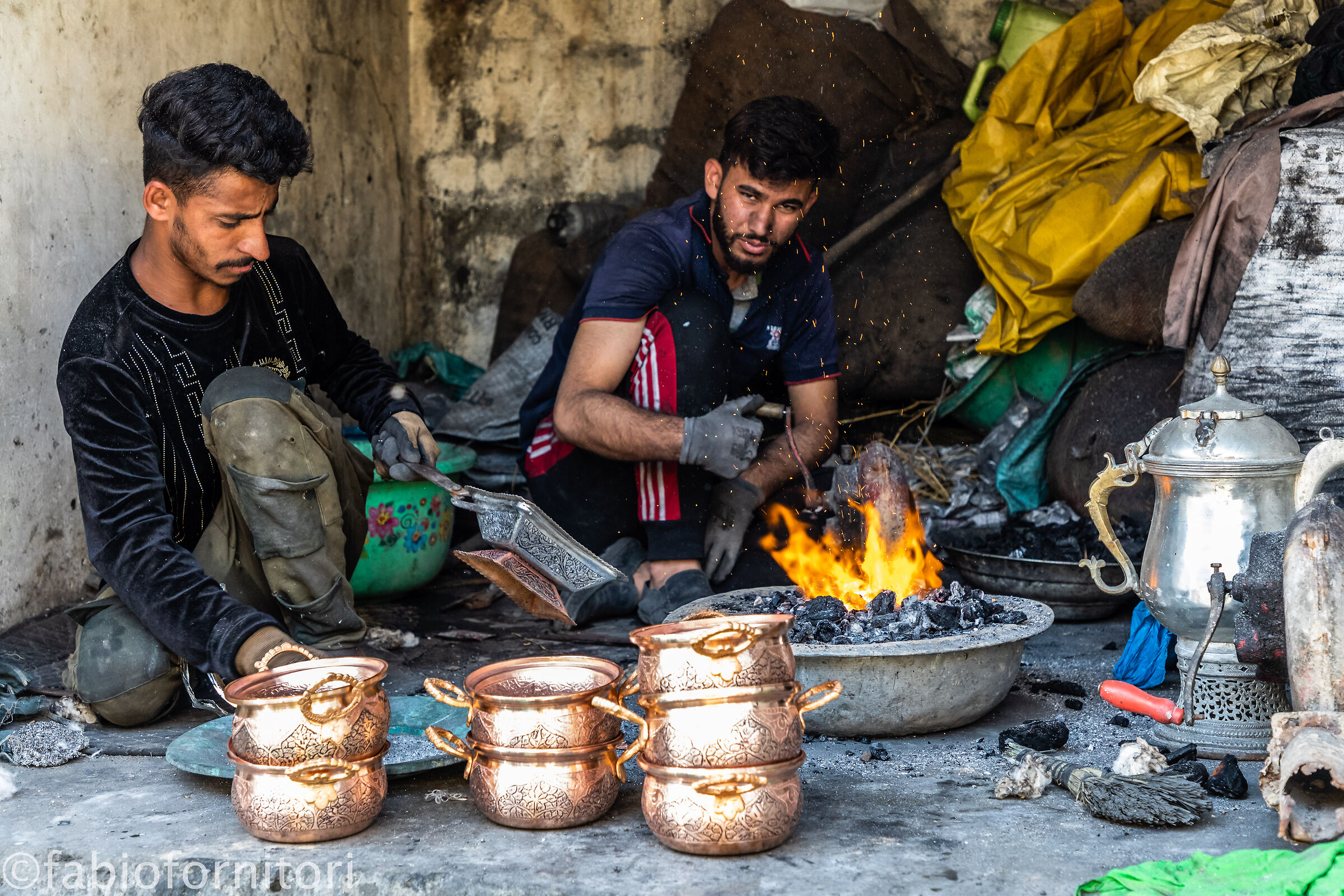 Srinagar , Old town workers , India 2023
