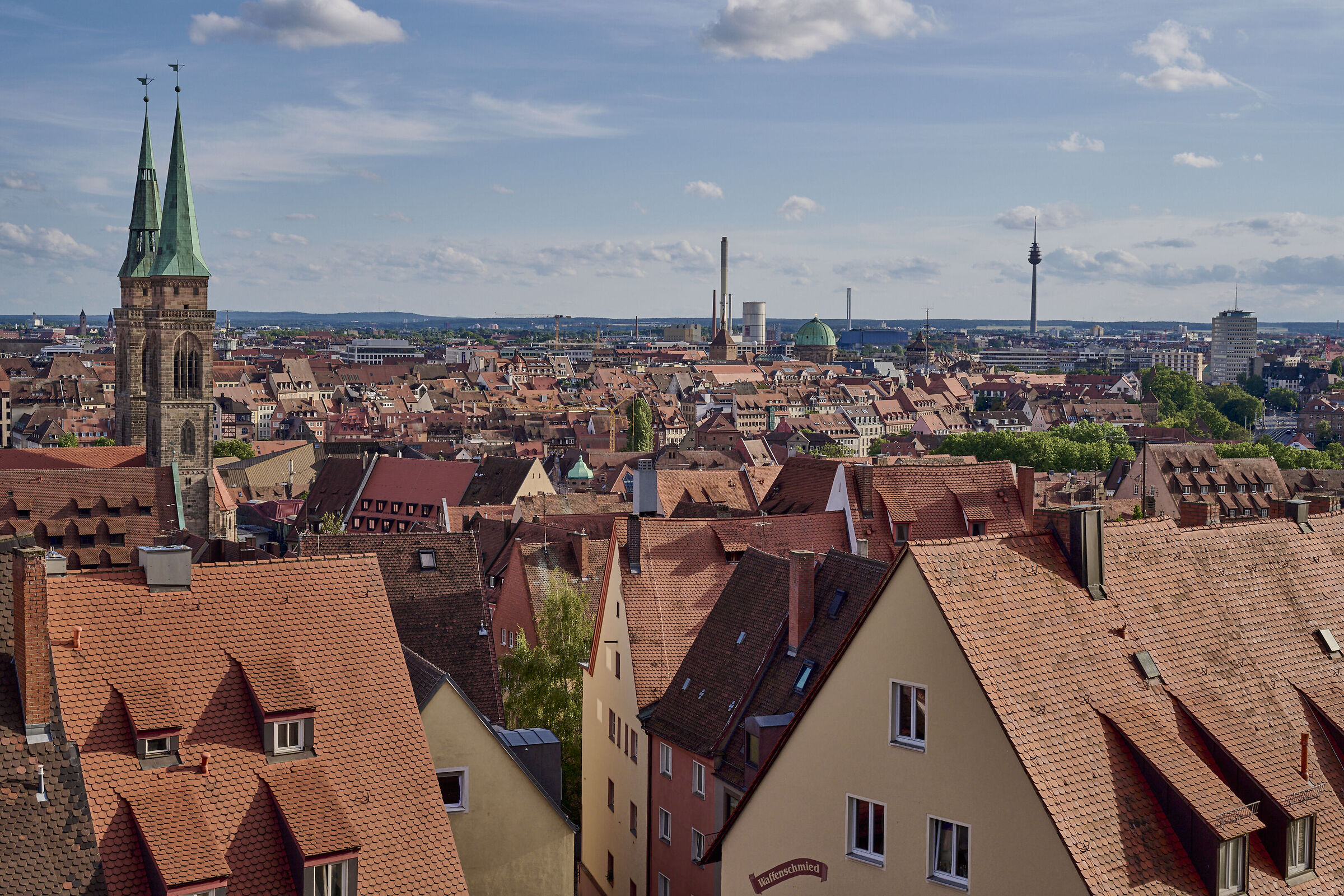 Southwest view from the castle