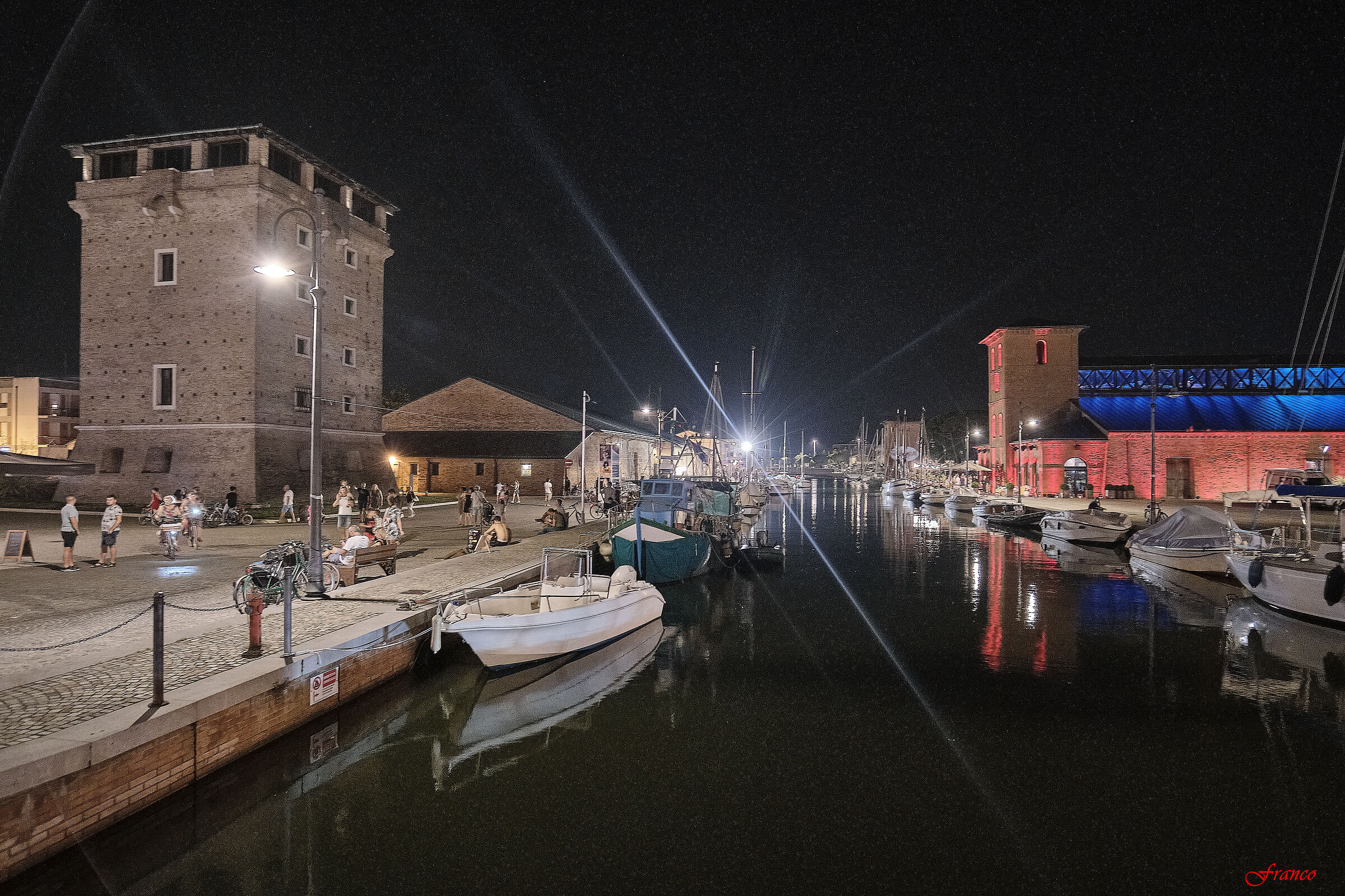 Cervia - The canal port and the S. Michele tower