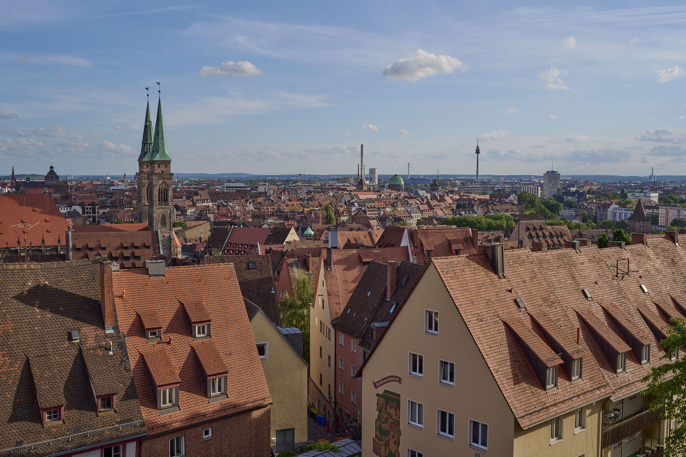 Southwest view from the castle