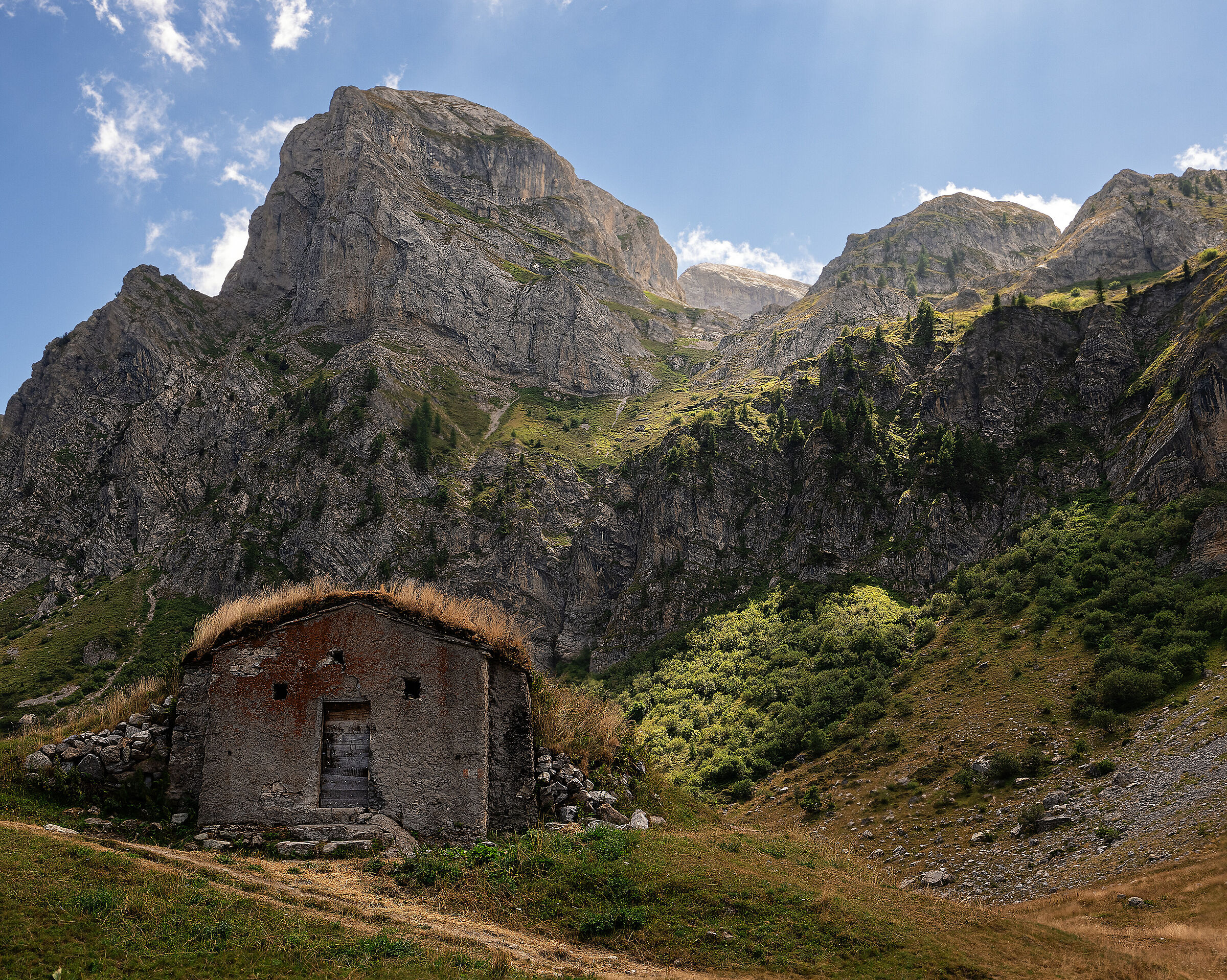 Old alpine hut