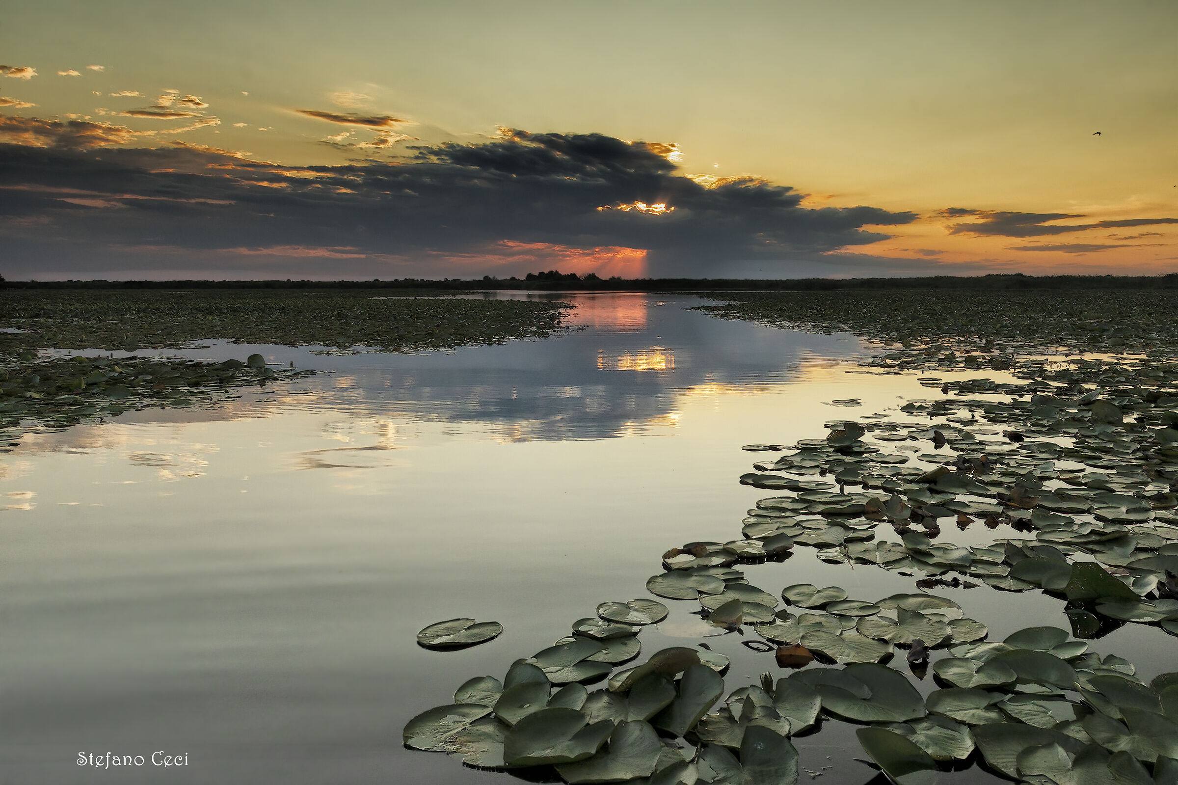 sunset at the Danube Delta