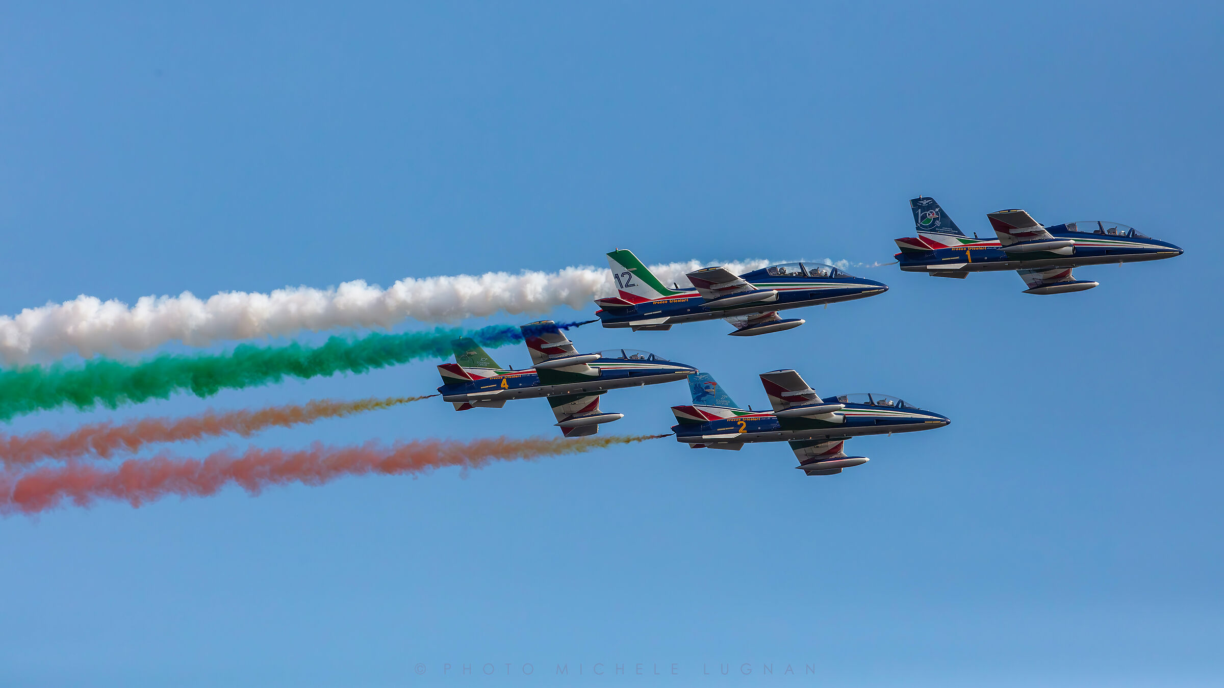 2 Agosto a Grado, Esibizione frecce tricolori