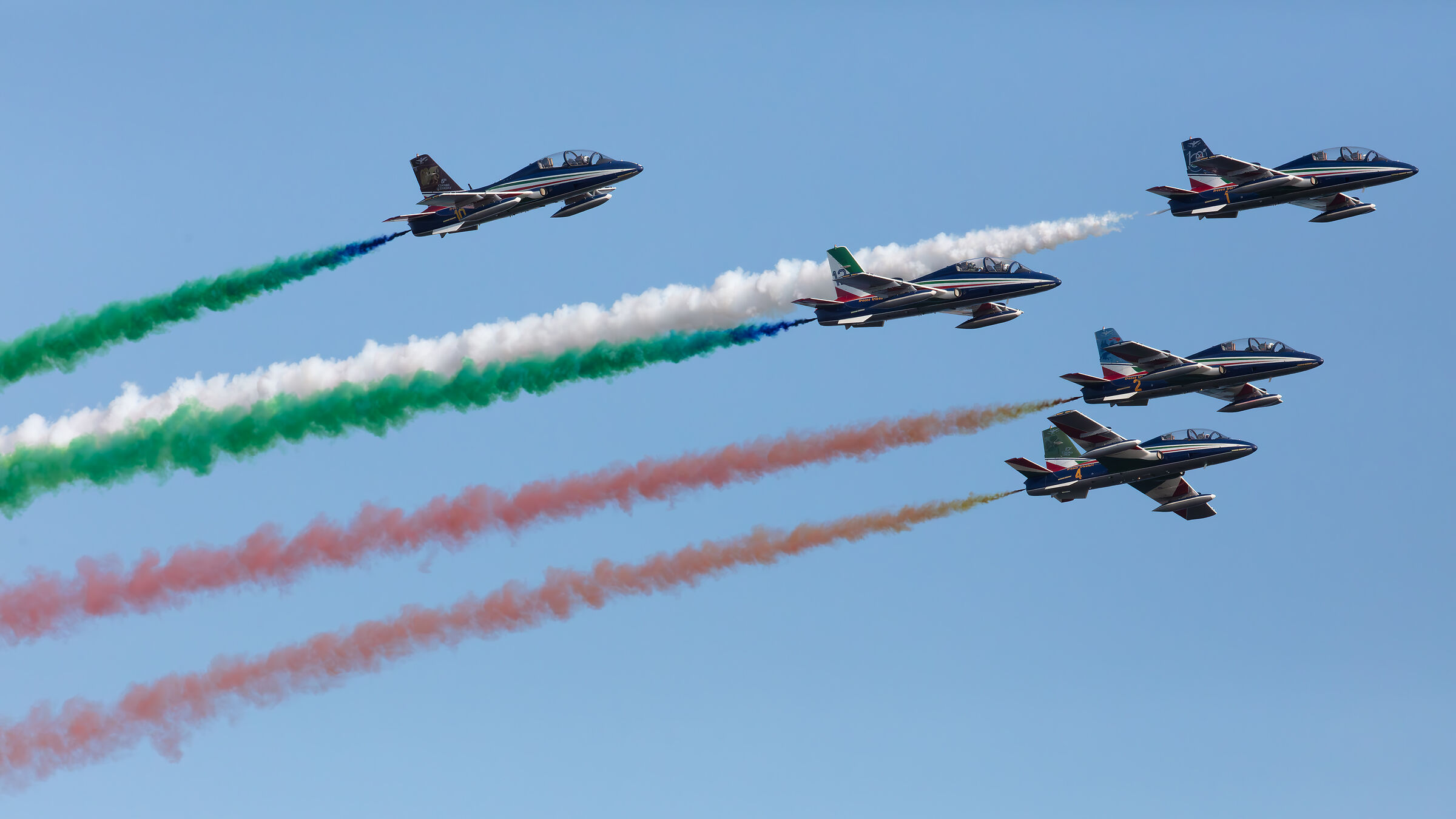 August 2 in Grado, Exhibition of tricolor arrows
