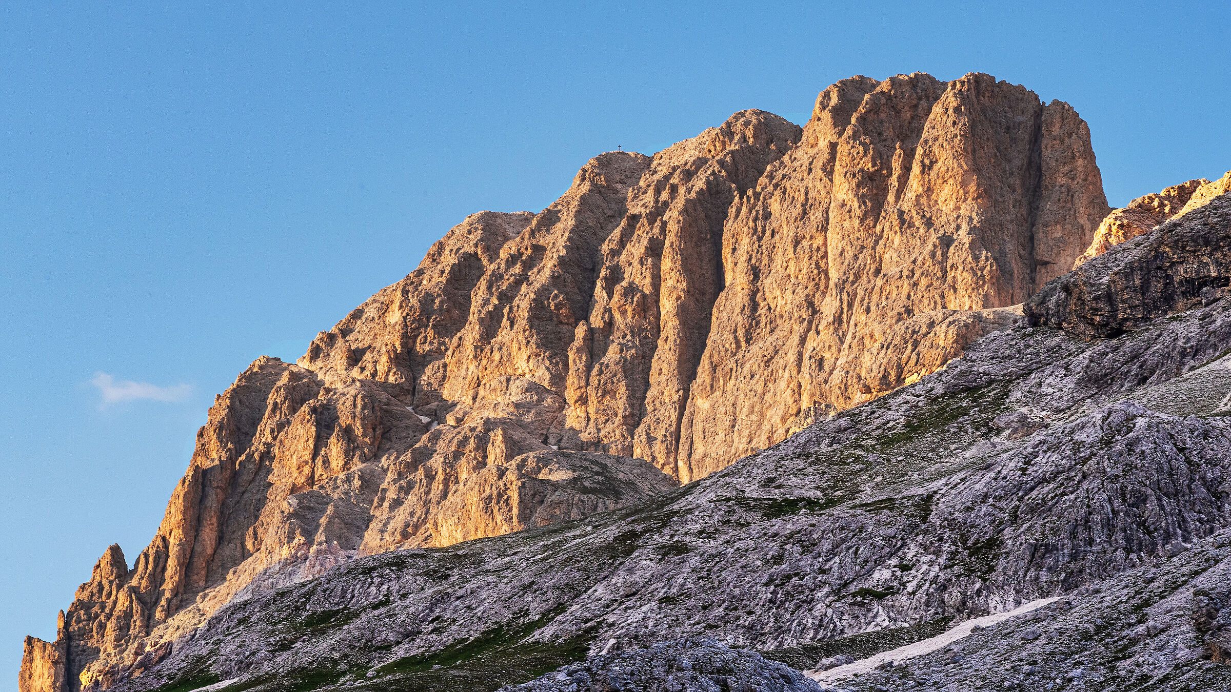 Sunset over the Catinaccio d'Antermoia.